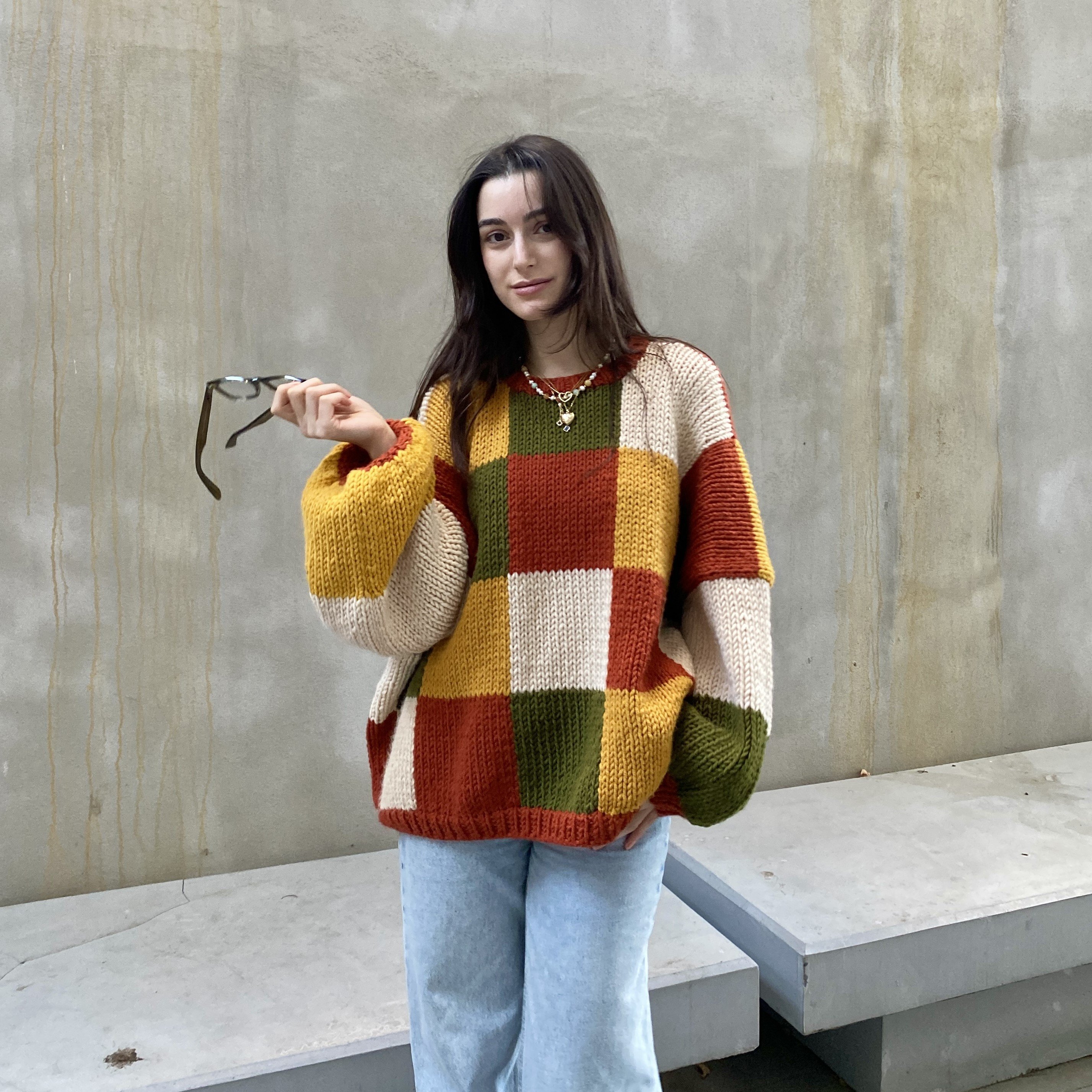 Autumn Patchwork Sweater