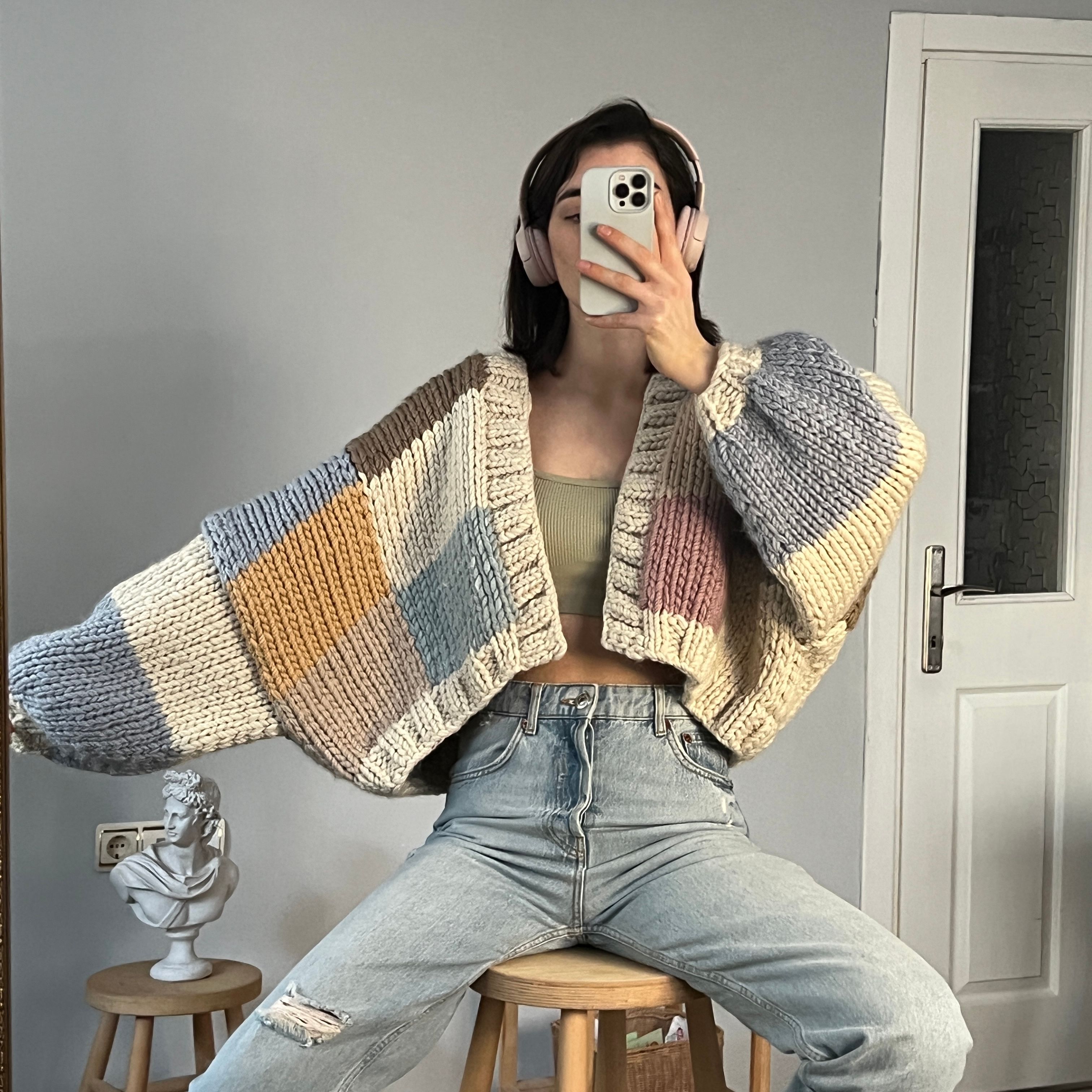 Pastel Patchwork Cardigan