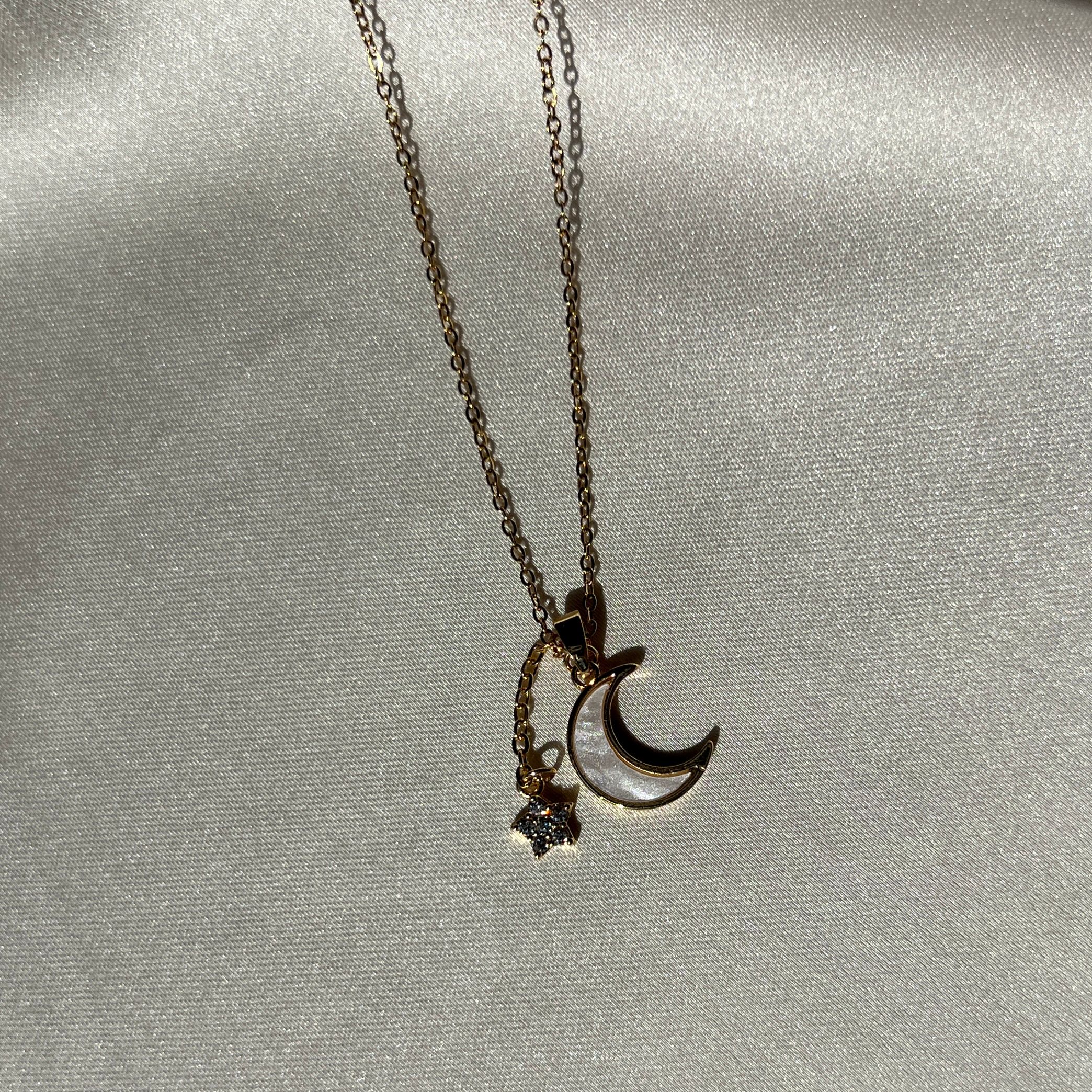 Crescent Stainless Steel Necklace