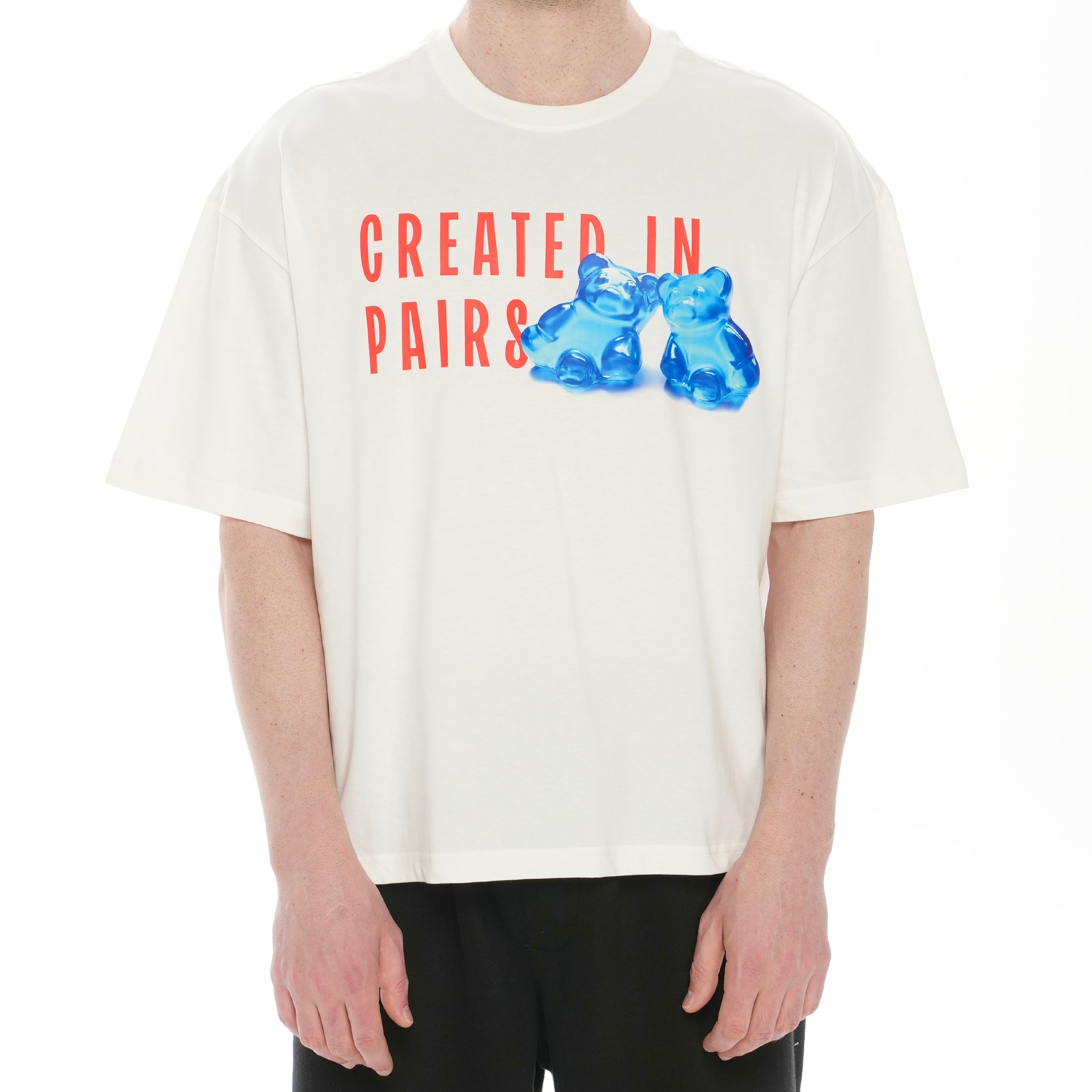 100% Cotton Crew Neck Boxy Fit Short Sleeve T-Shirt - Created in Pairs
