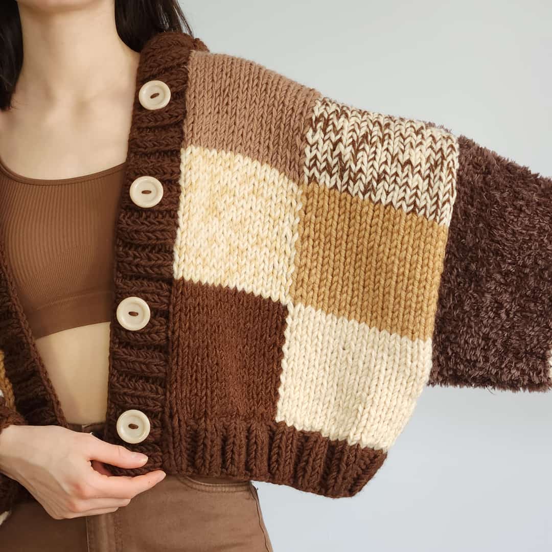 トップス Porter Classic PATCHWORK KNIT CARDIGAN product_image_2_4d33ece9-3536-