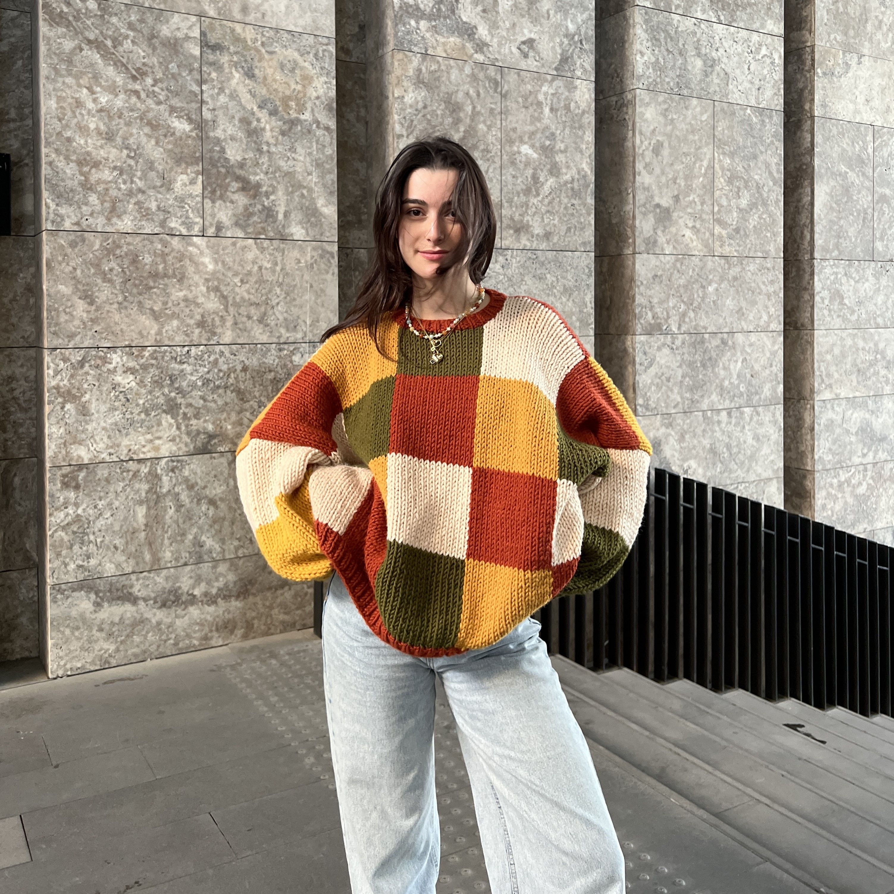 Autumn Patchwork Sweater