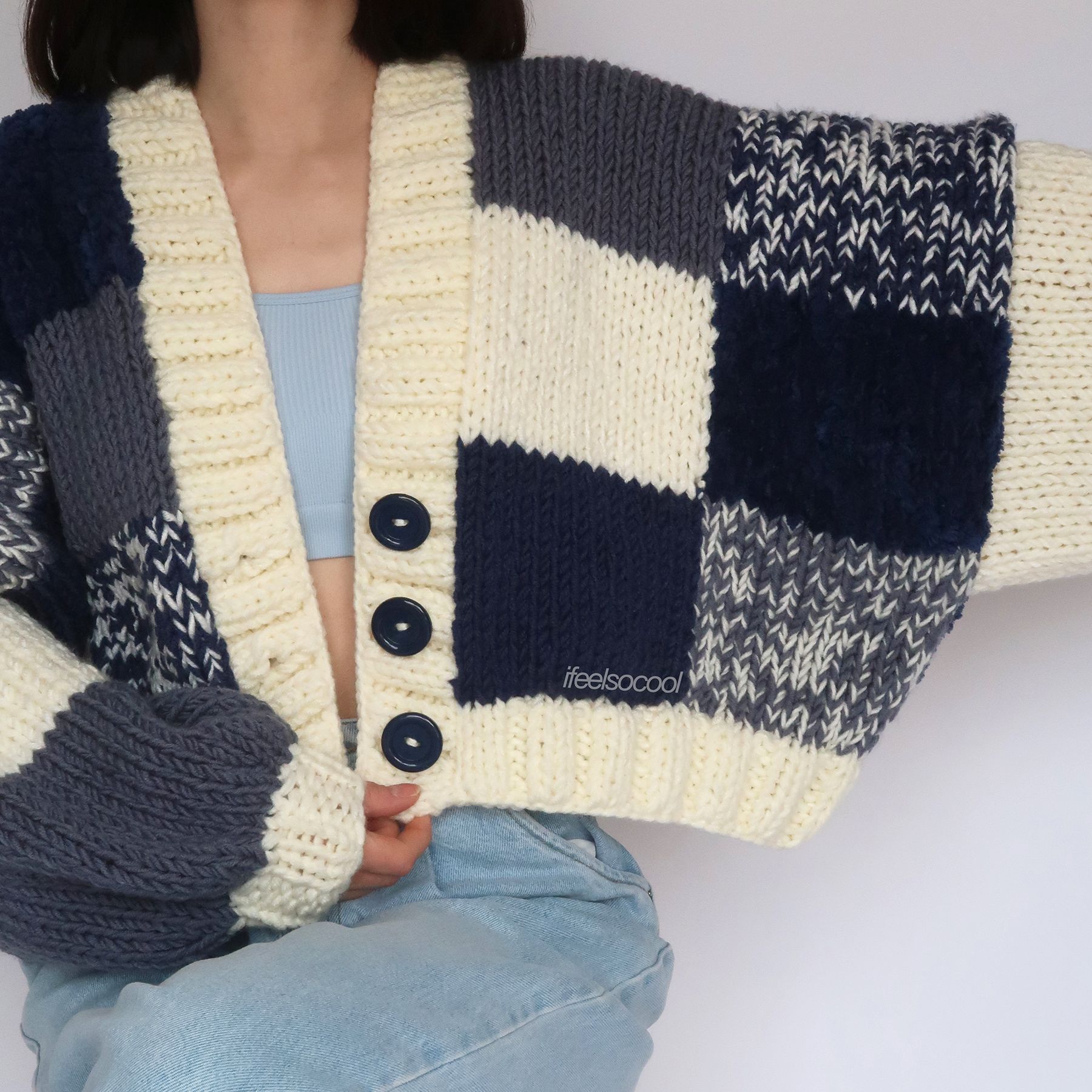 Midnight Sky Patchwork Cardigan