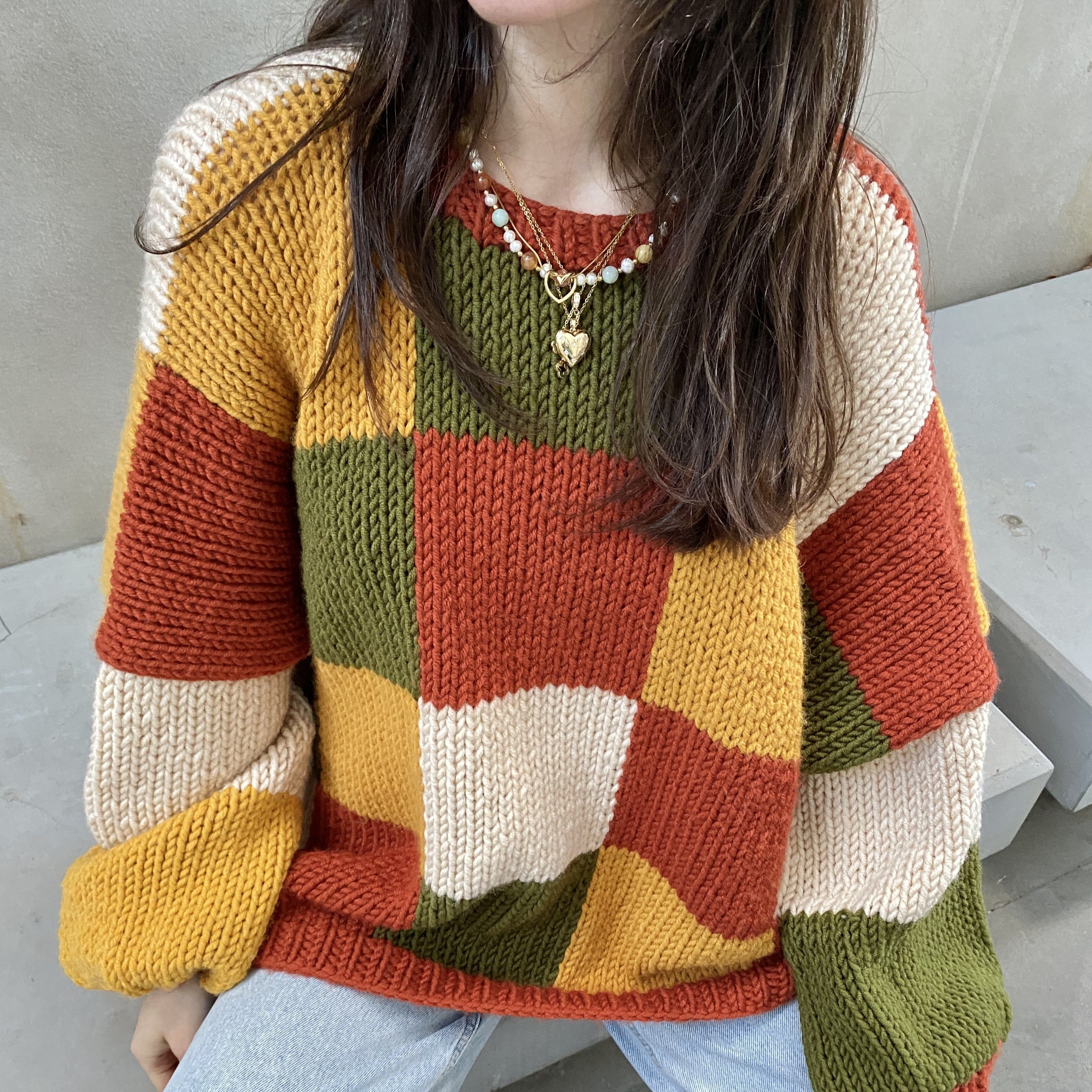 Autumn Patchwork Sweater