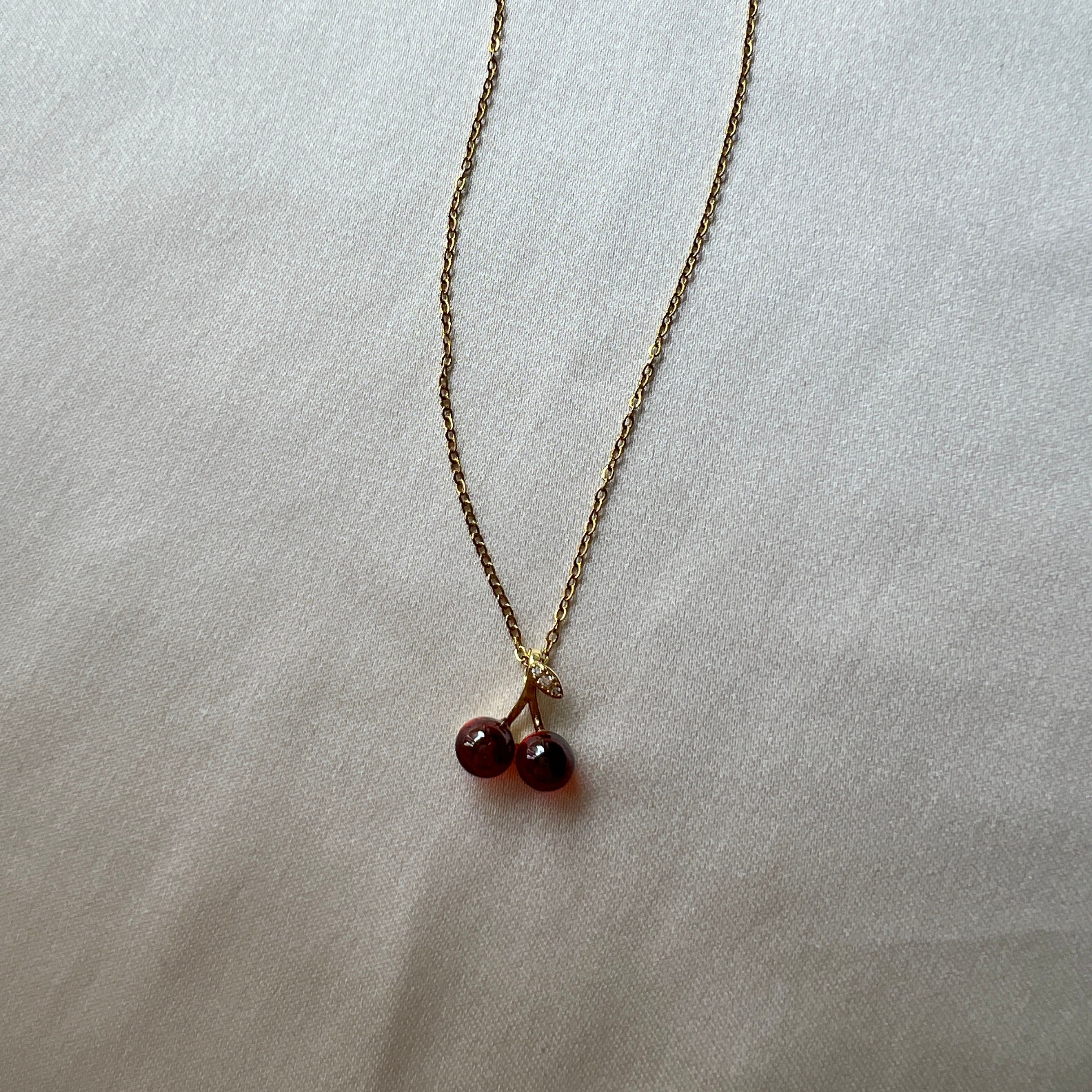 Cherry Stainless Steel Necklace