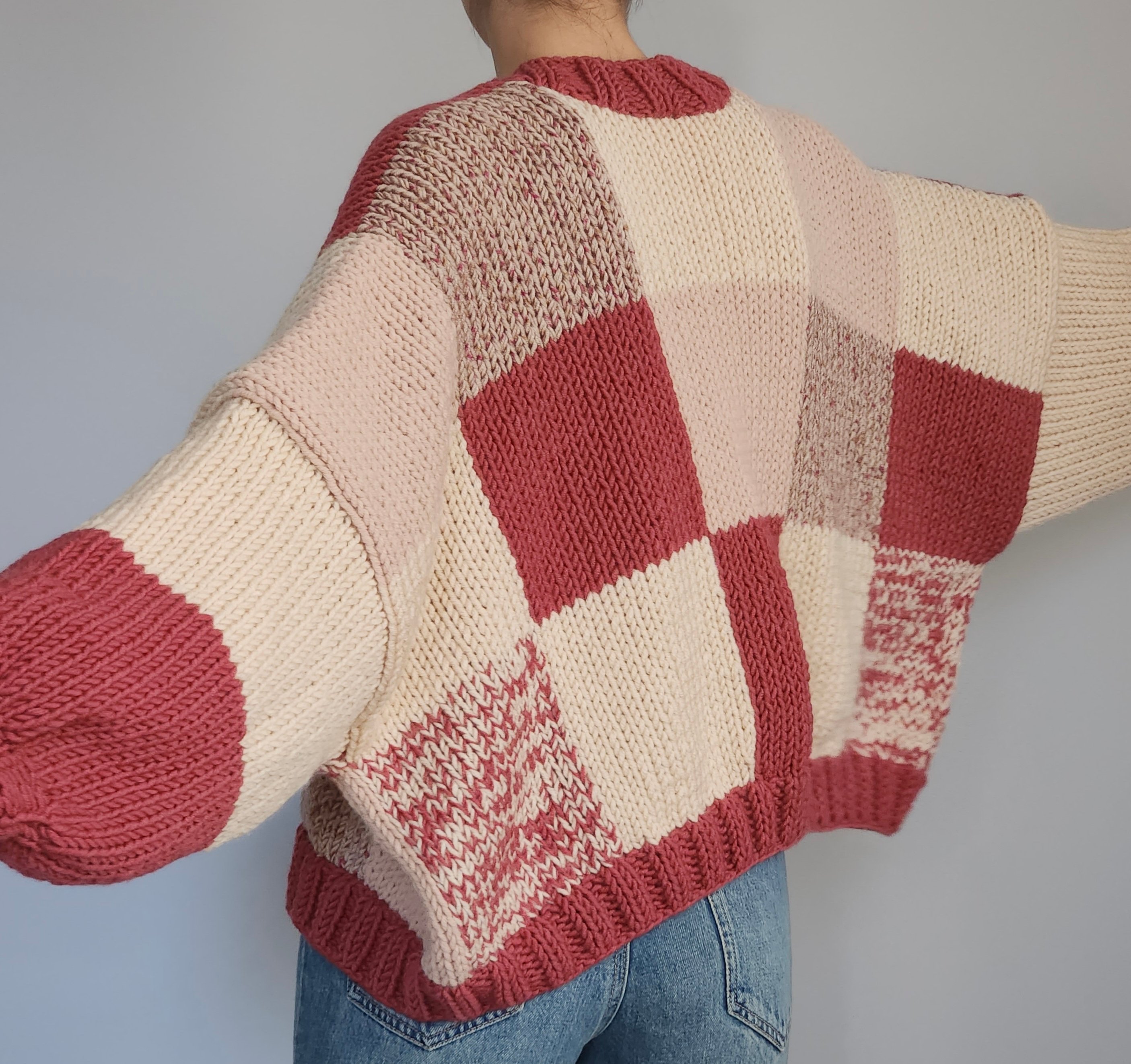 Rhubarb Custard Pie Patchwork Cardigan