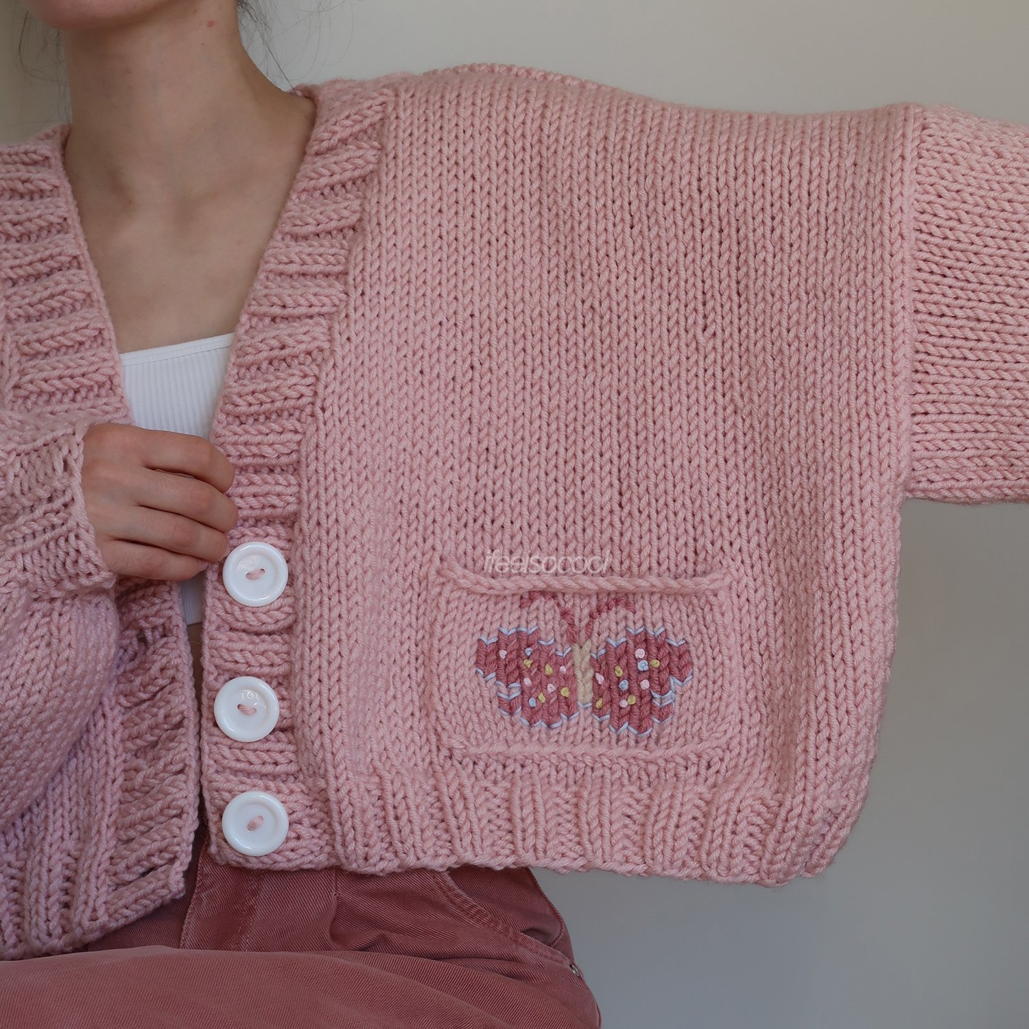 Butterfly Pocket Cardigan