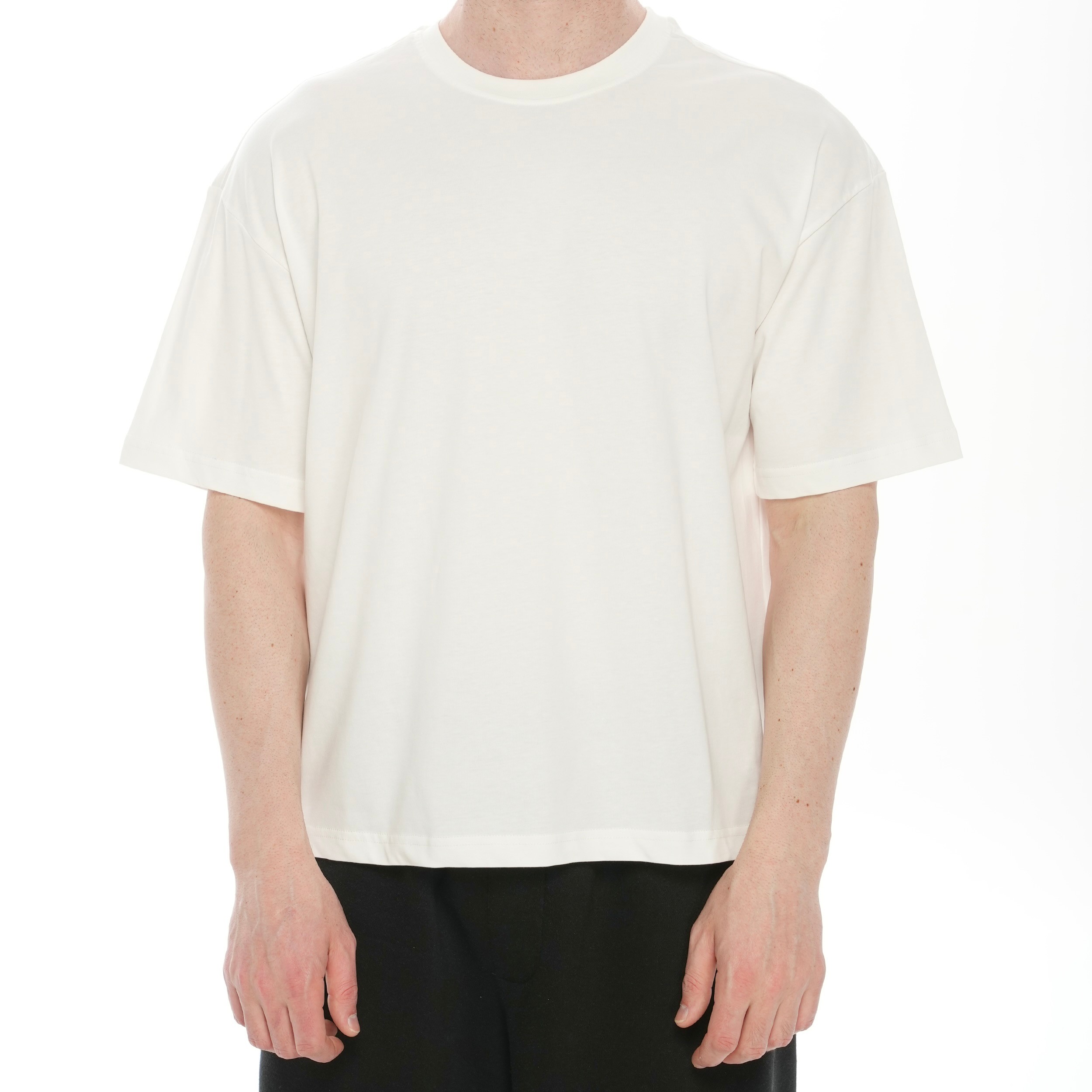100% Cotton Crew Neck Boxy Fit Short Sleeve T-Shirt - Meet Me by the Sea
