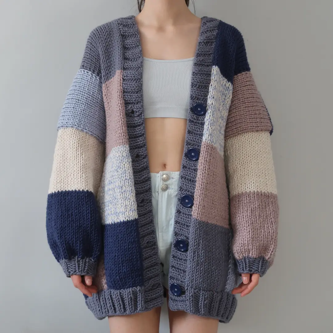 【新品未使用】24SS Hand knit lame cardigan KL844-ROSE-PINK84301145_grande