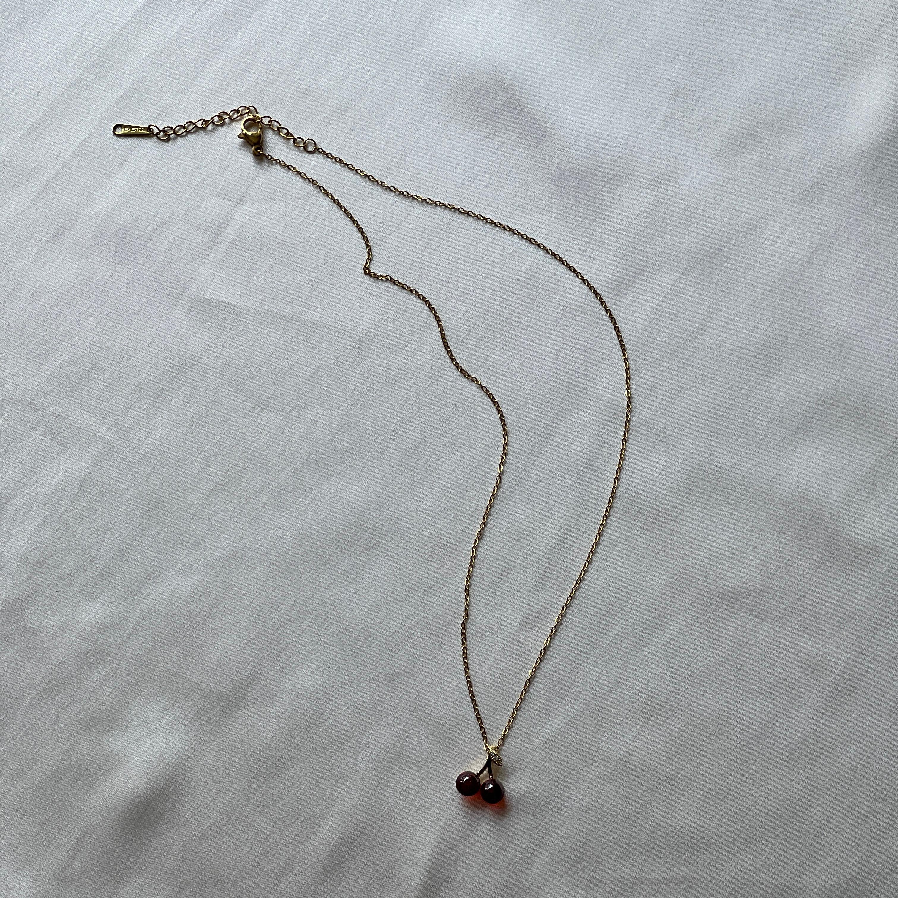 Cherry Stainless Steel Necklace