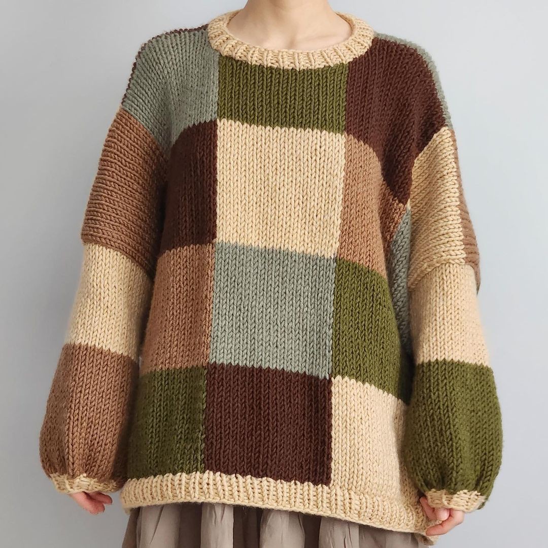 Nature Patchwork Sweater