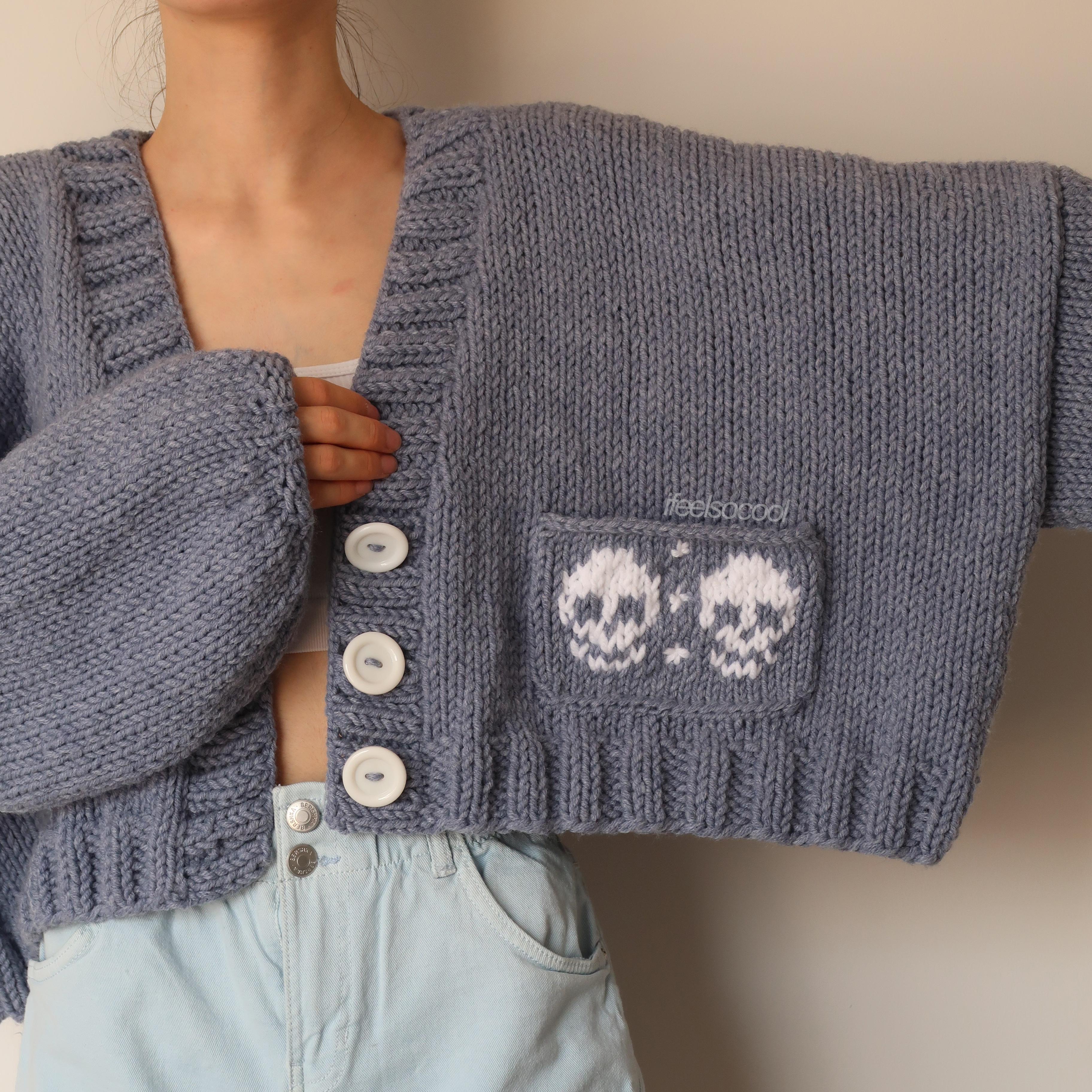 Skull Pocket Cardigan