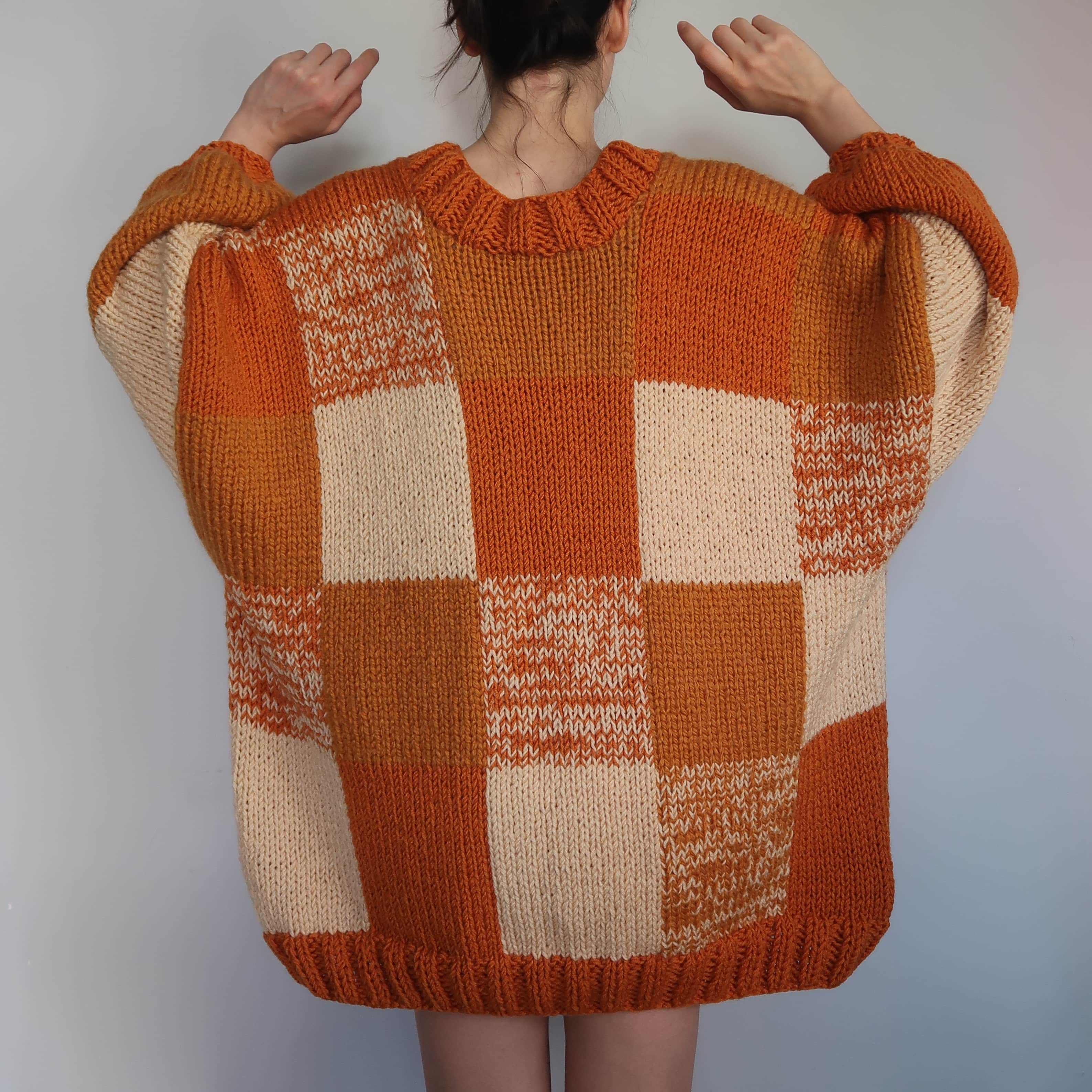 Thinner Amber Glow Patchwork Cardigan