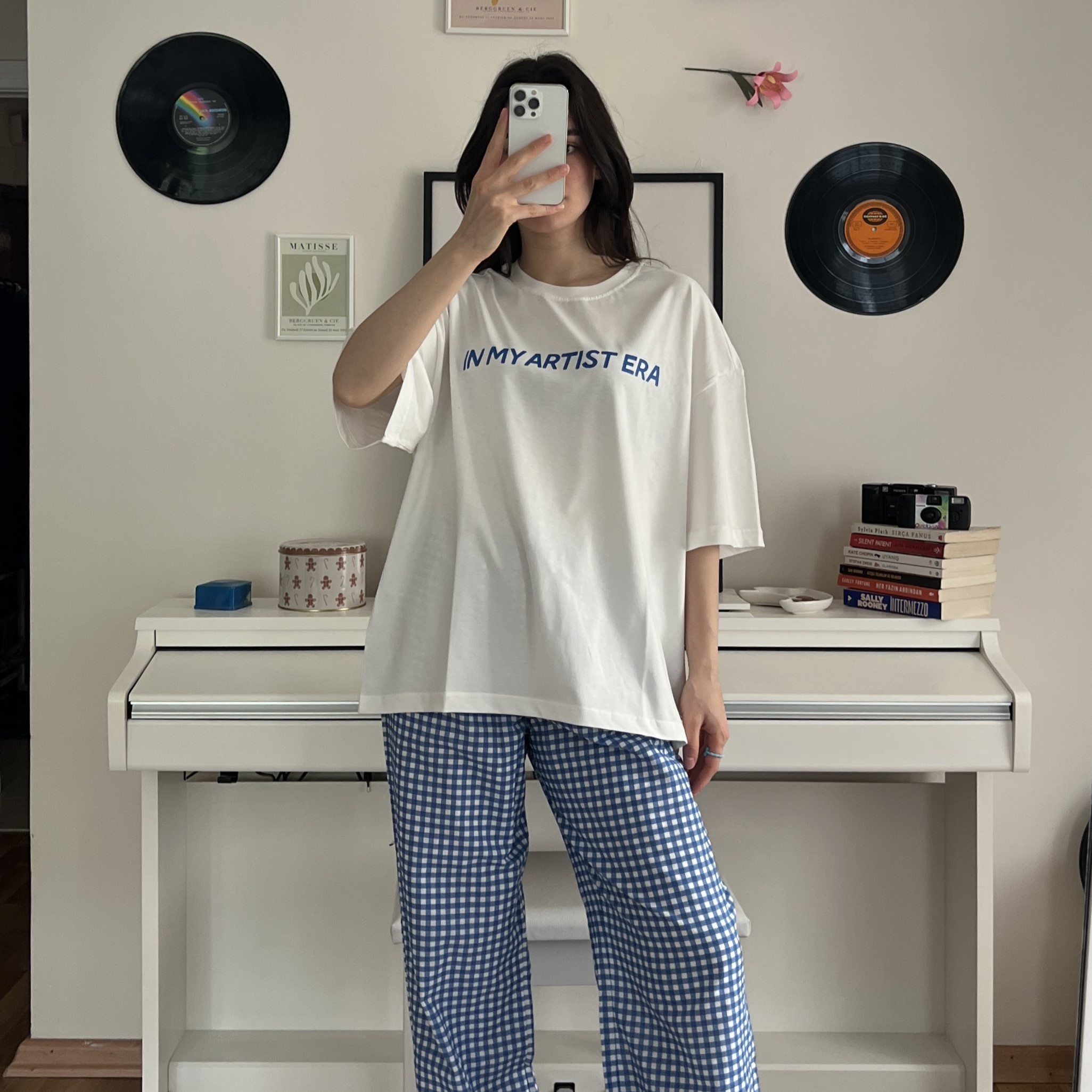 100% Cotton Crew Neck Boxy Fit Unisex Short Sleeve T-Shirt - In My Artist Era