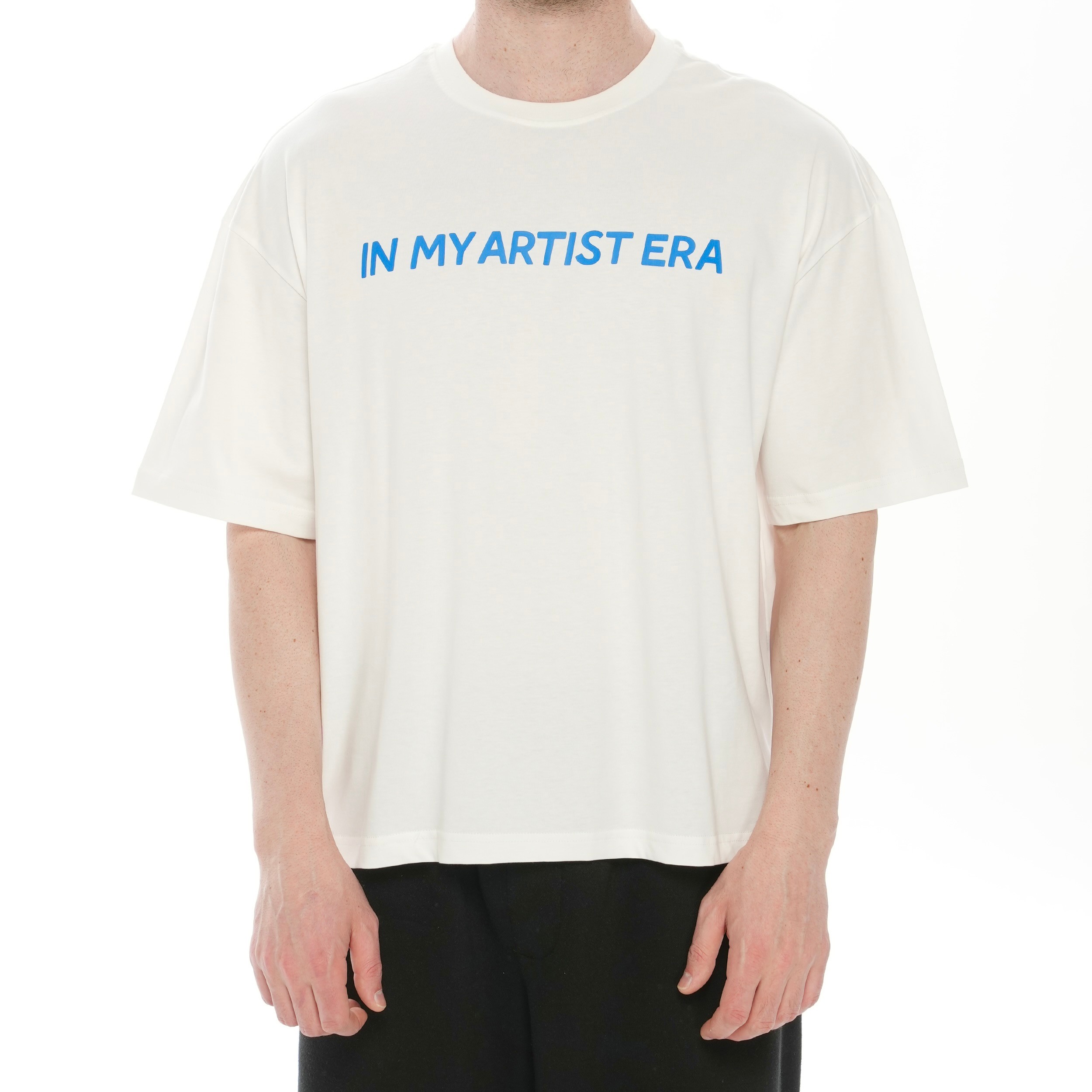 100% Cotton Crew Neck Boxy Fit Short Sleeve T-Shirt - In My Artist Era