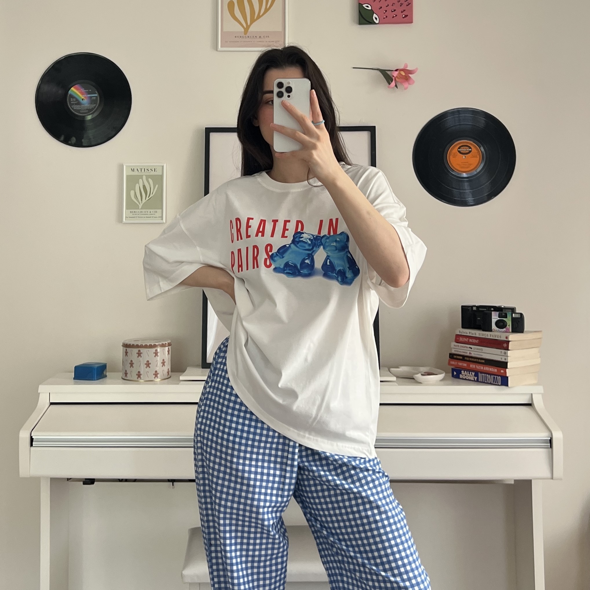 100% Cotton Crew Neck Boxy Fit Unisex Short Sleeve T-Shirt - Created in Pairs