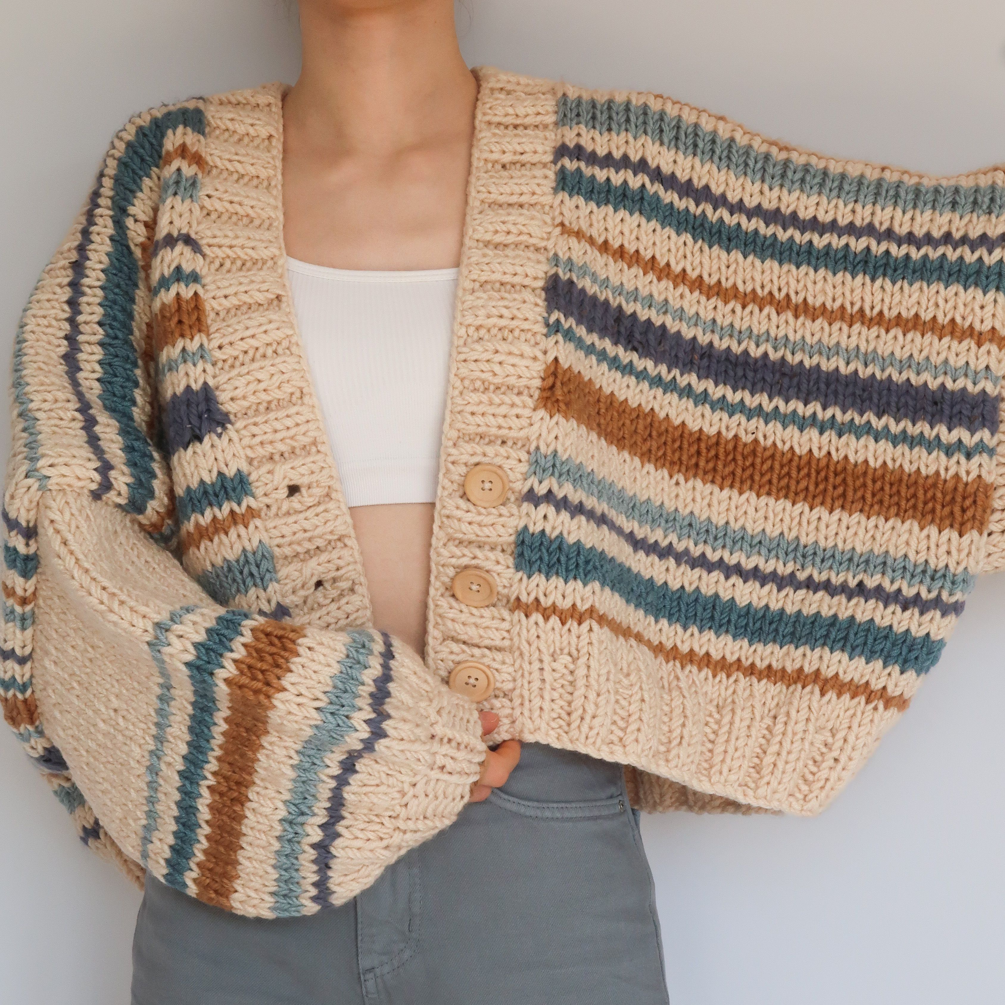 Shoreline Striped Cardigan