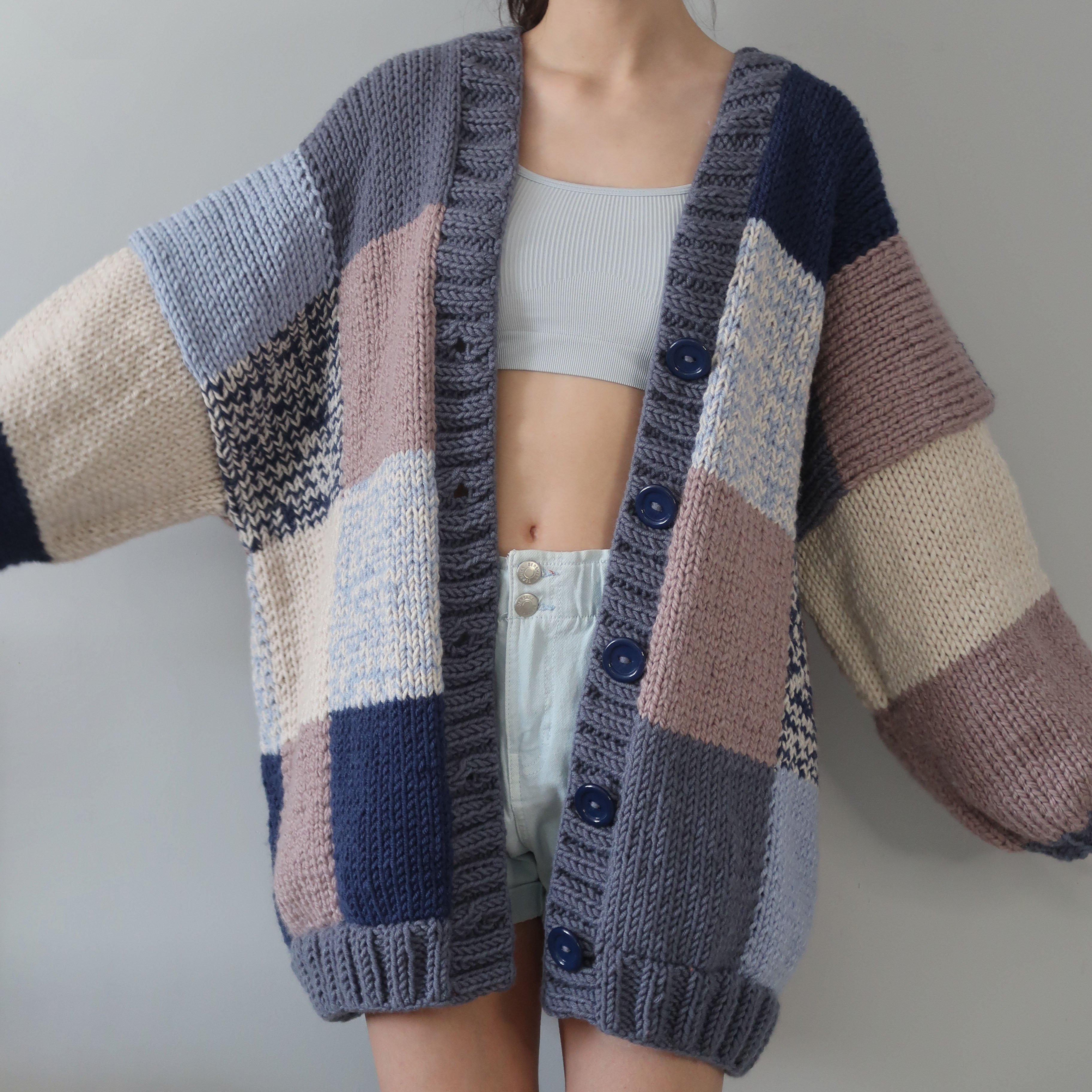 Thinner Midnights Patchwork Cardigan