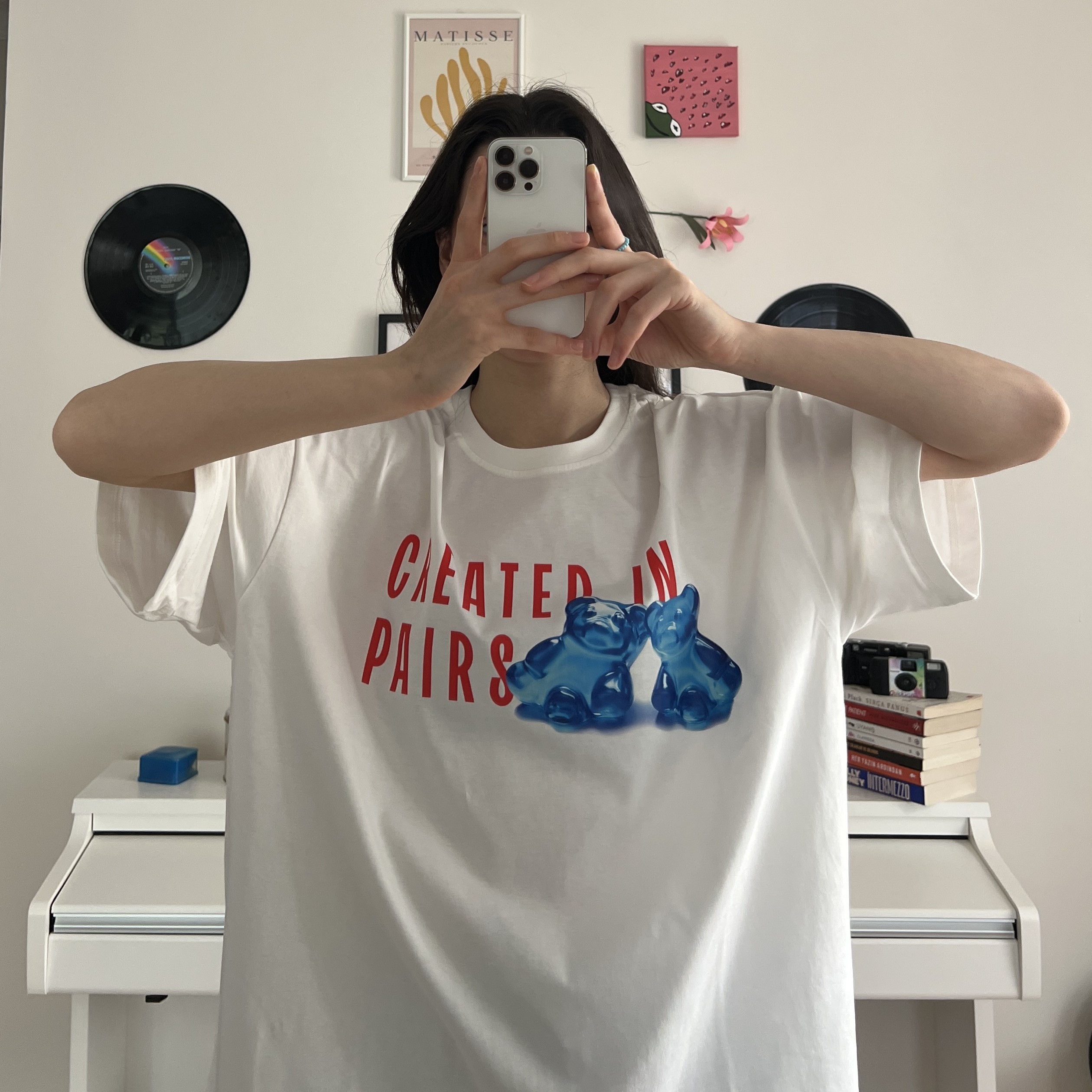 100% Cotton Crew Neck Boxy Fit Unisex Short Sleeve T-Shirt - Created in Pairs