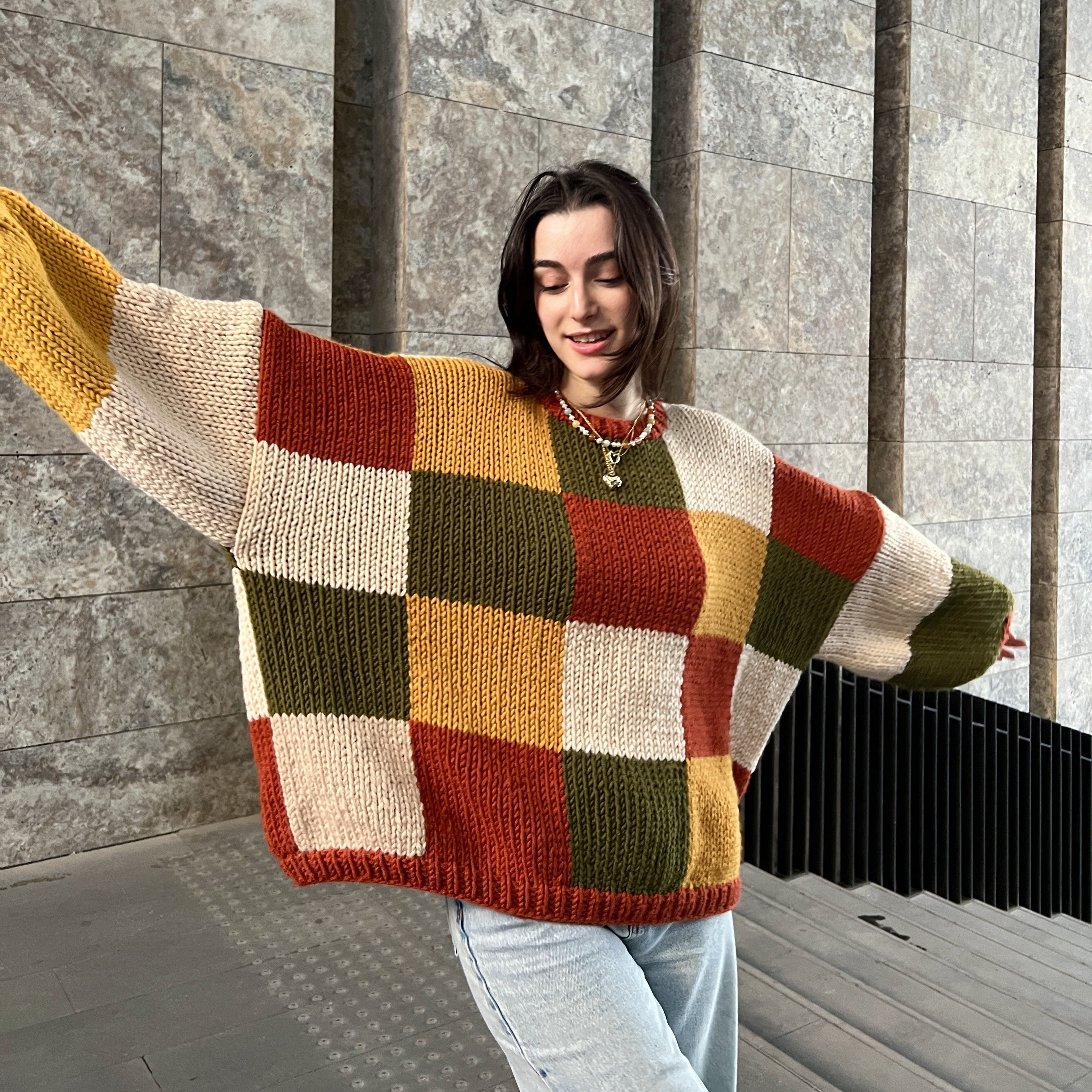 Autumn Patchwork Sweater