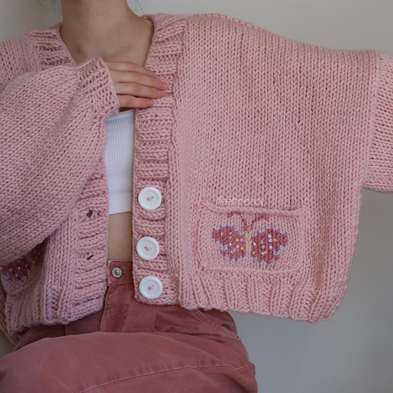 Butterfly Pocket Cardigan