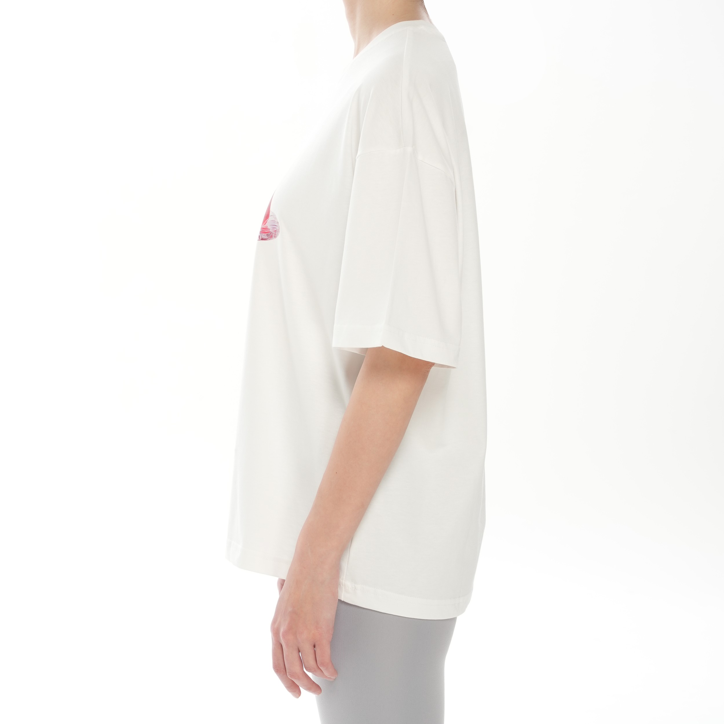 100% Cotton Crew Neck Boxy Fit Unisex Short Sleeve T-Shirt - Jelly