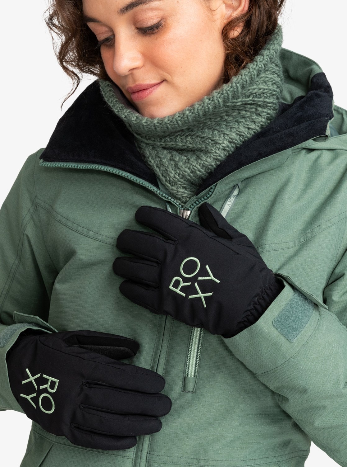 Roxy Kadın Freshfıeld Gloves Anthracite - Solid Eldiven Erjhn03239-kvj0