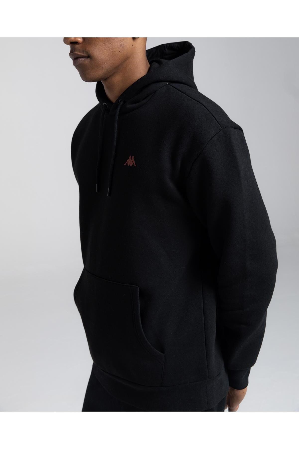 Kappa Authentic Fuji Erkek Siyah Sweatshirt 321T1GW005
