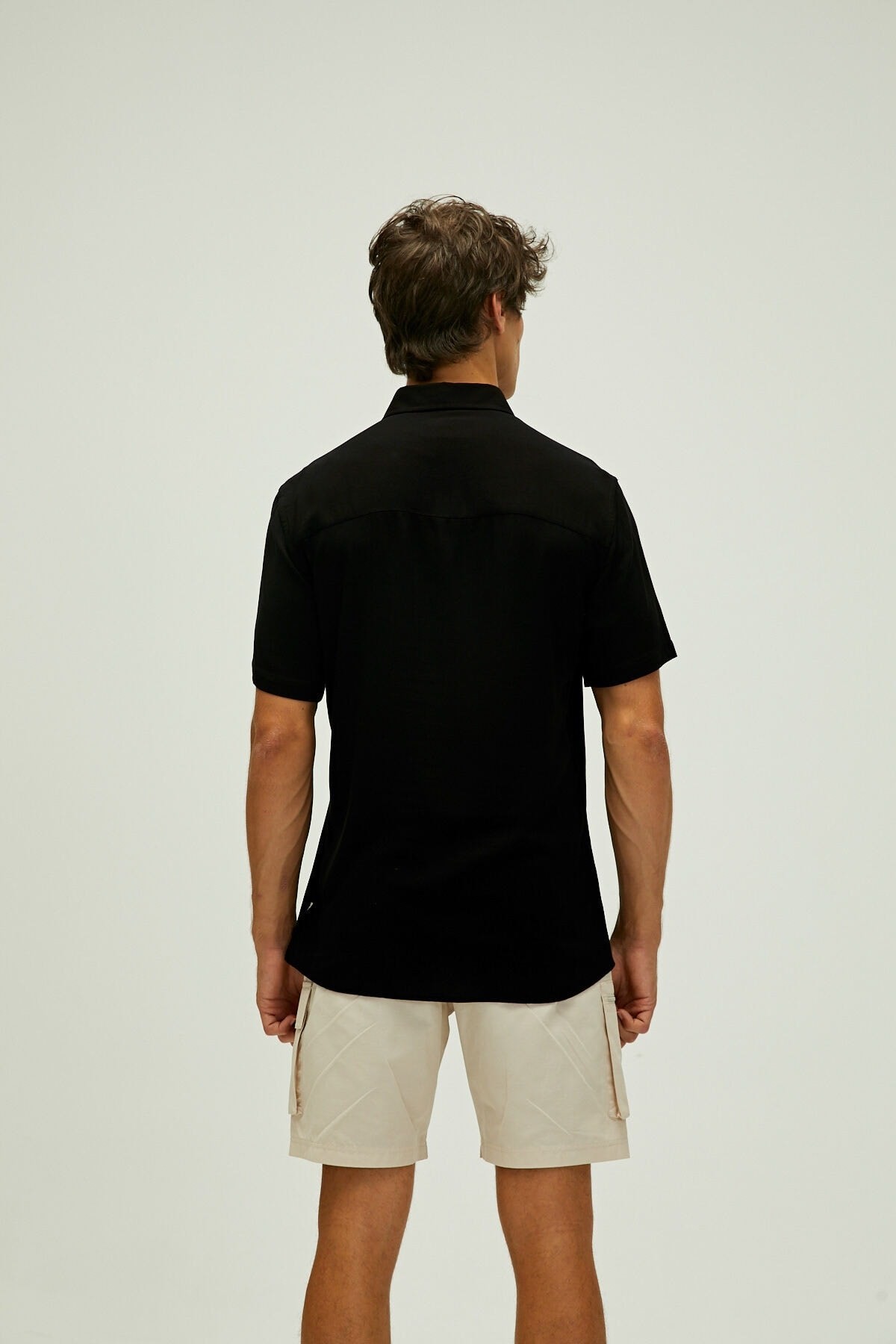Bad Bear Frank Shirt Siyah Kısa Kollu Erkek Gömlek 22.01.30.001-c01