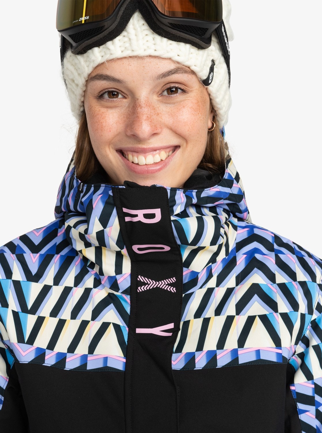 Roxy Kadın Parchment Monıque Galaxy Jk Snowboard Ceketi-erjtj03451-Tec1
