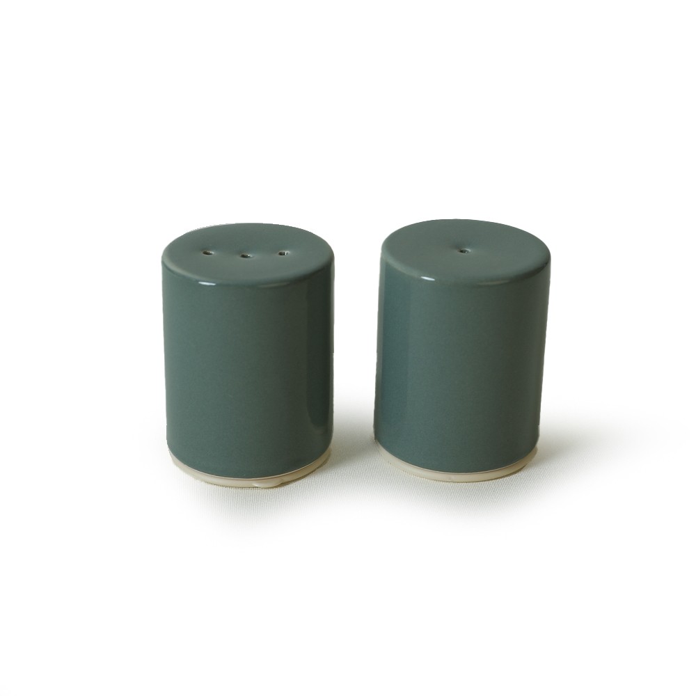 Yeşil Stackable Tuzluk / Biberlik 6 Cm