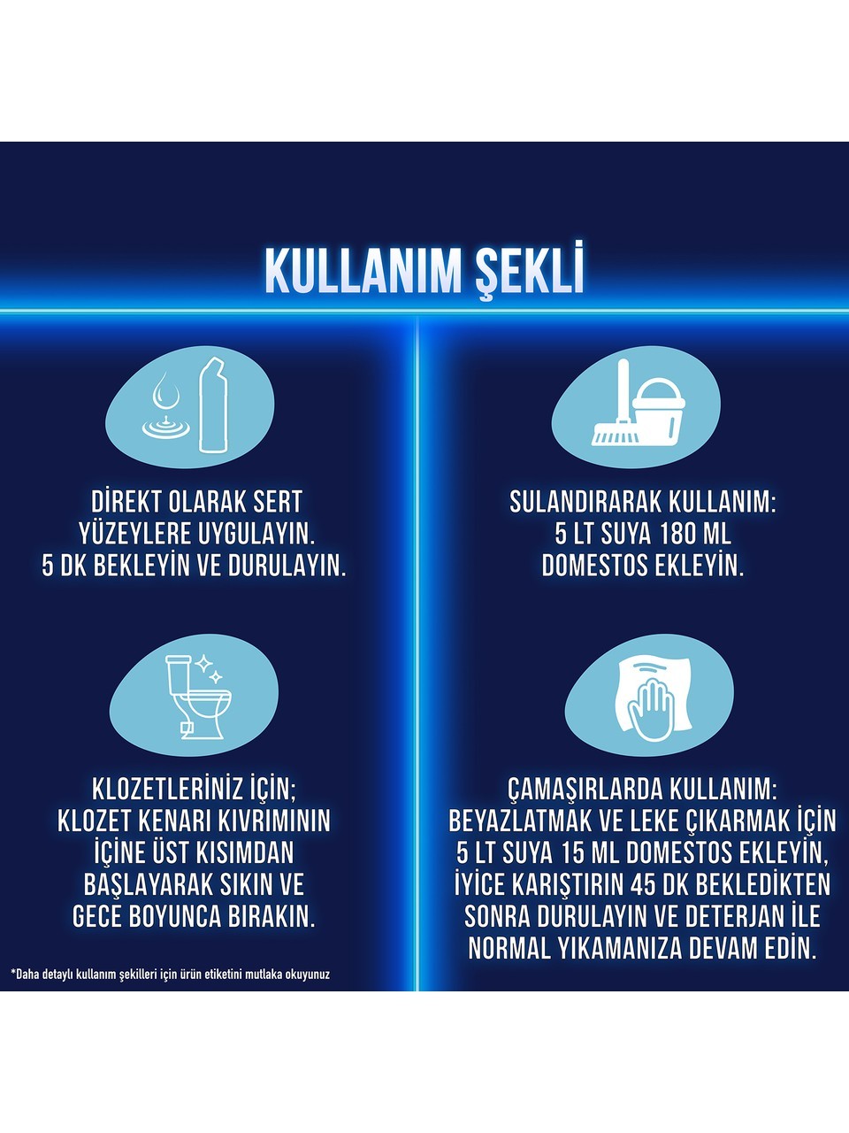 Domestos Yoğun Kıvamlı Çamaşır Suyu Dağ Esintisi 750 ml