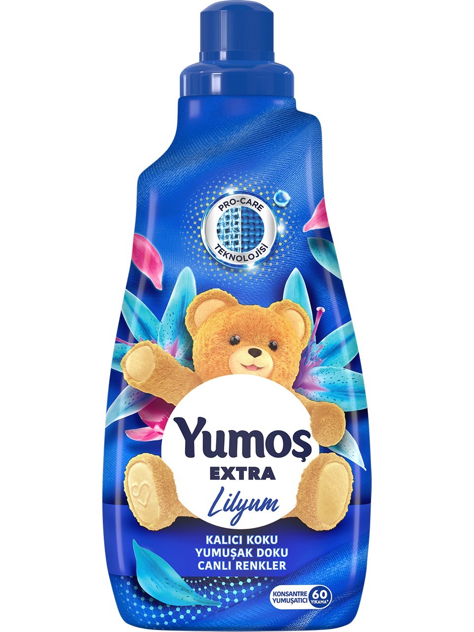 Yumoş Extra Konsantre Çamaşır Yumuşatıcısı Kalıcı Koku Renkliler İçin Lilyum 60 Yıkama 1440 ml