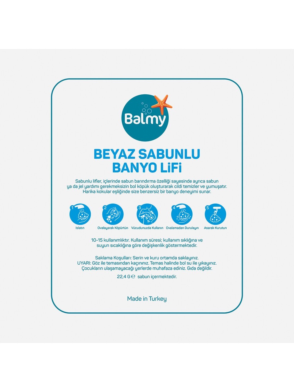 Balmy Naturel  Beyaz Sabunlu Banyo XL Lifi