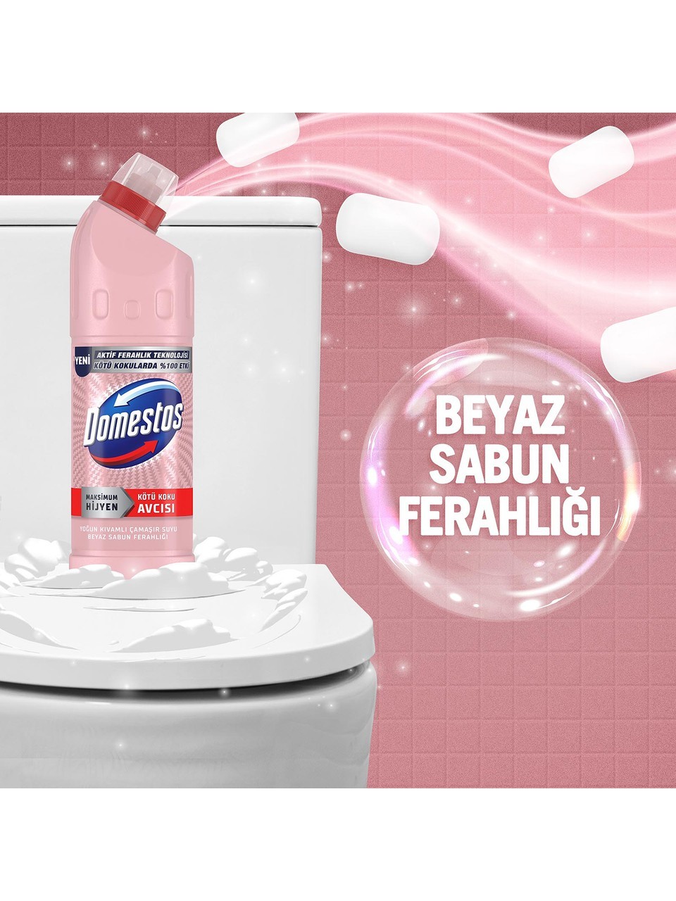 Domestos Çamaşır Suyu Beyaz Sabun Ferahlığı 750 ml