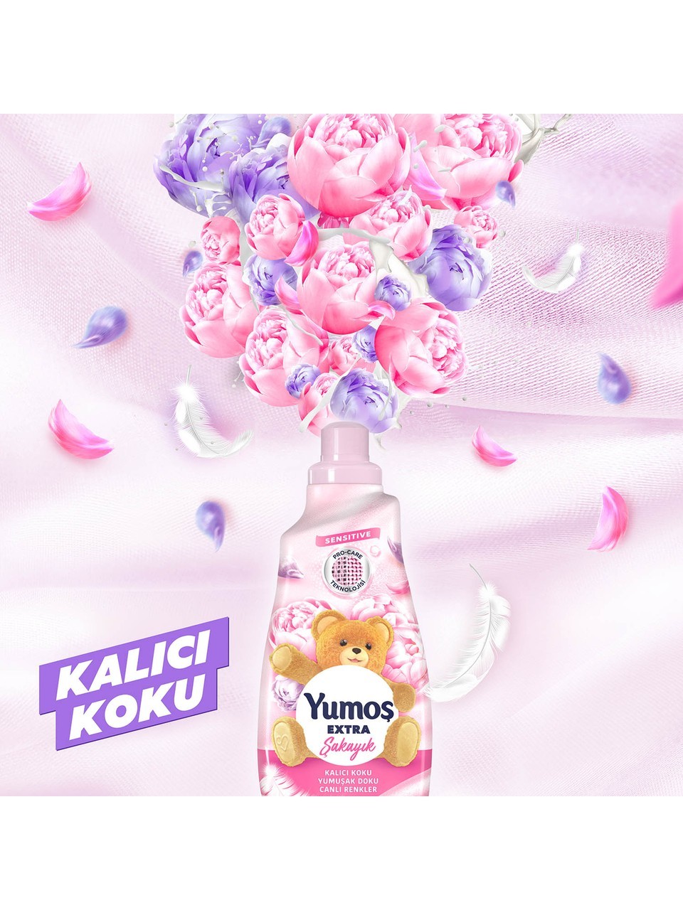 Yumoş Extra Konsantre Çamaşır Yumuşatıcısı Kalıcı Koku Renkliler İçin Şakayık 60 yıkama 1440 ml