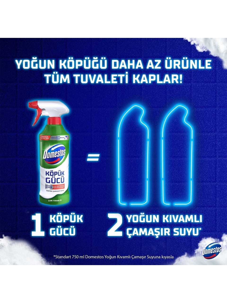 Domestos Köpük Gücü Köpük Çamaşır Suyu Çam Ferahlığı 450 ml