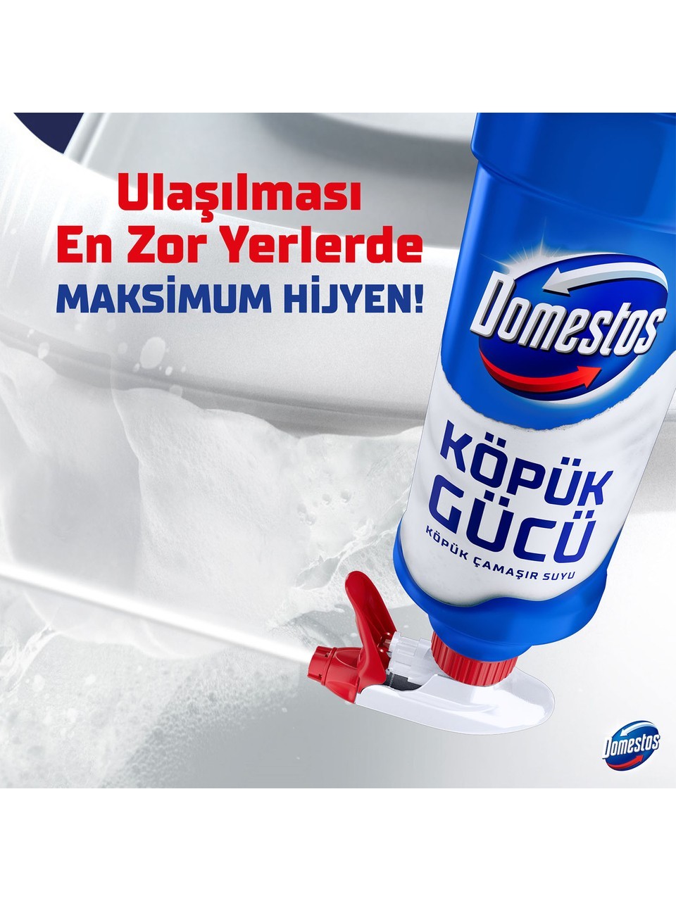 Domestos Köpük Gücü Köpük Çamaşır Suyu Beyaz Sabun 450 ml