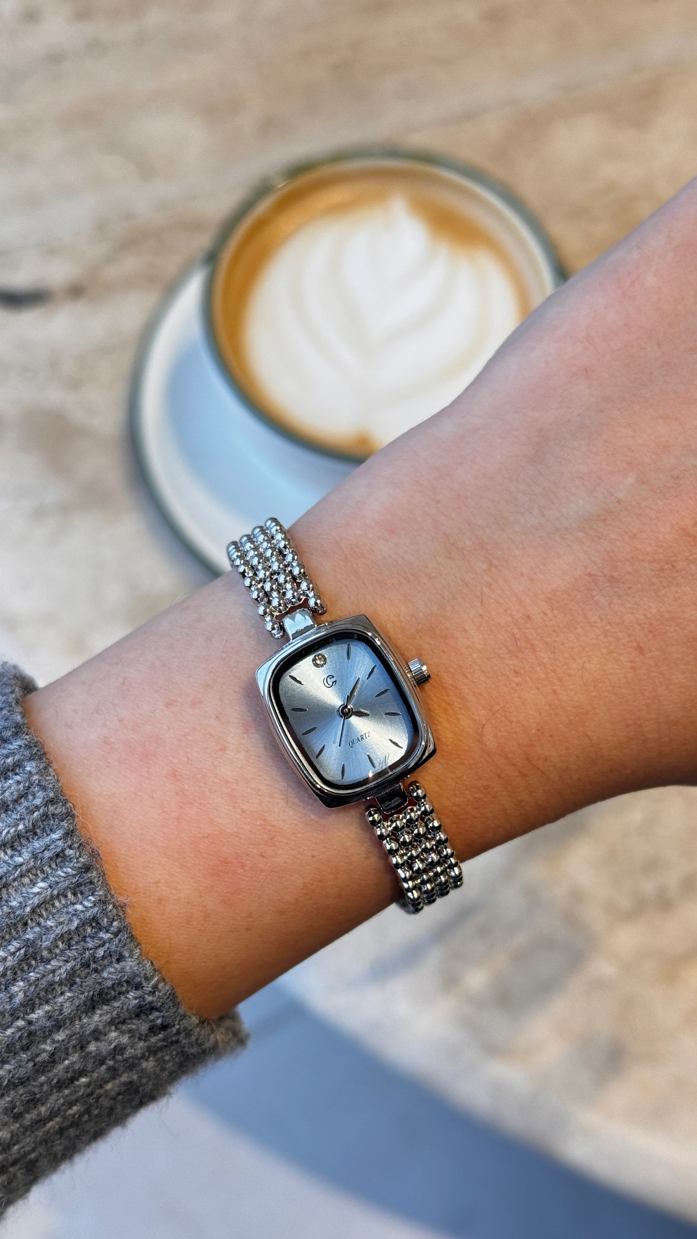 Mitsu Çelik Kordon Saat - Gümüş Mavi