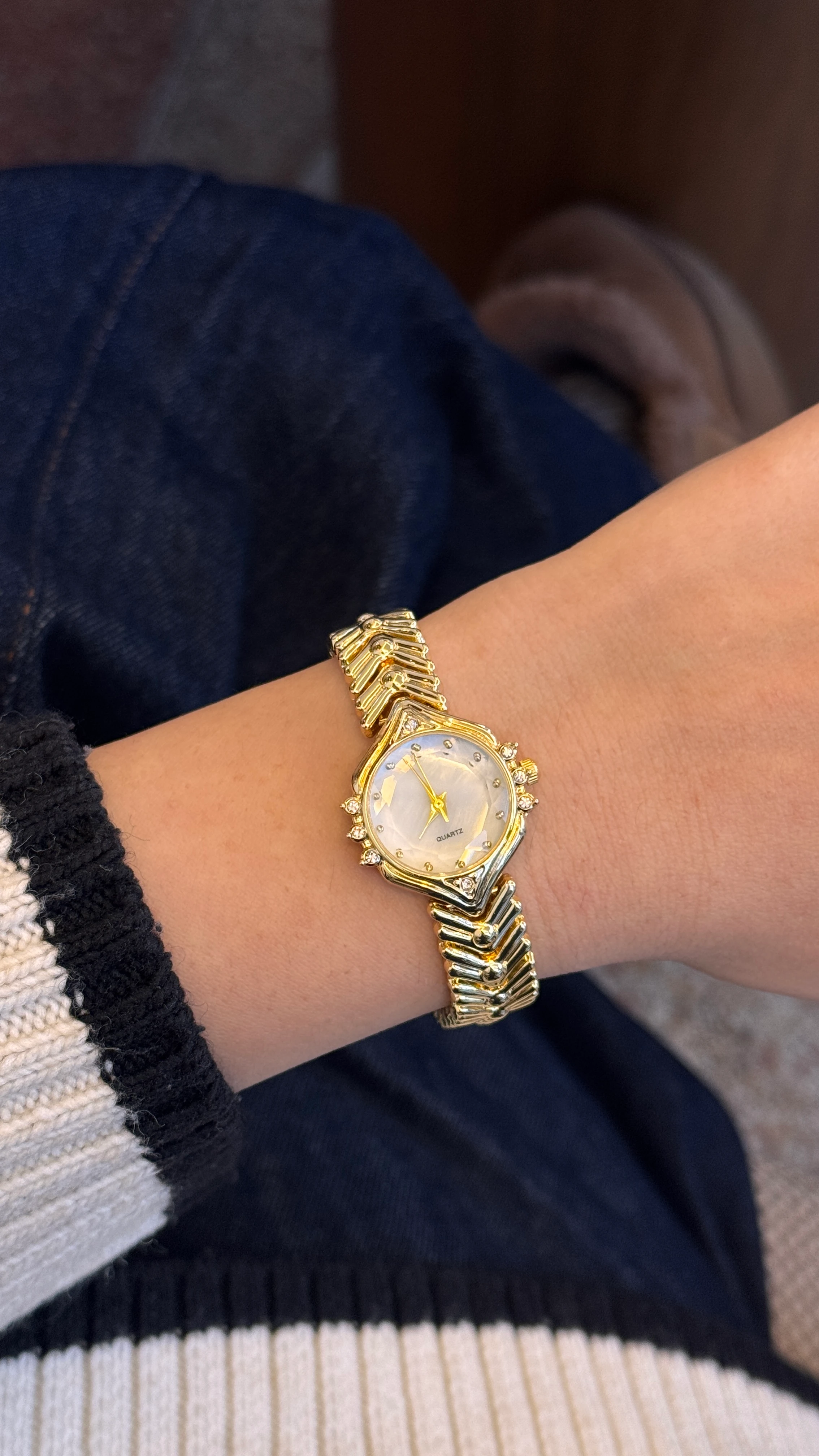 Barny Çelik Kordon Saat - Gold