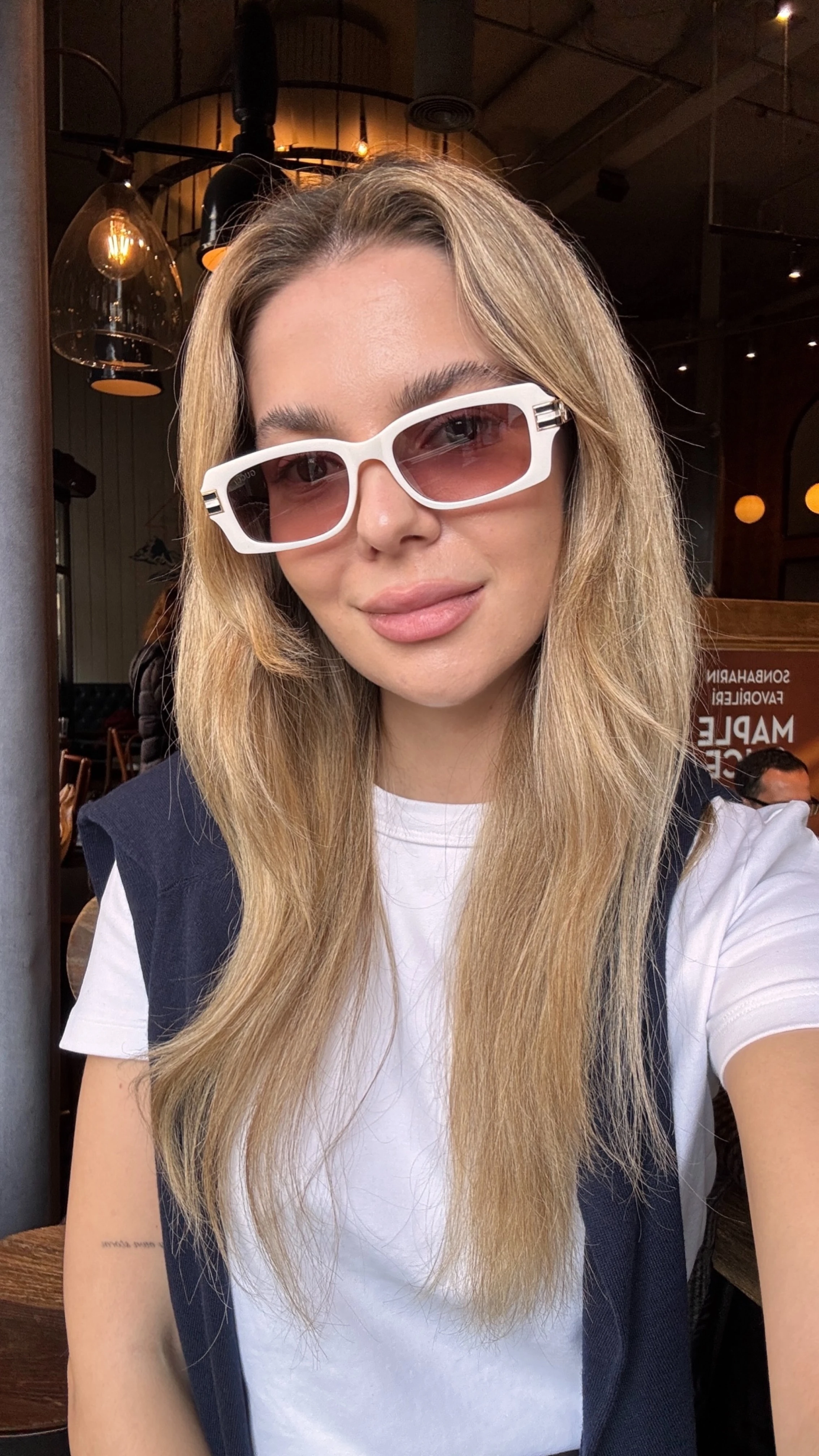 Calmy Güneş Gözlüğü - Krem