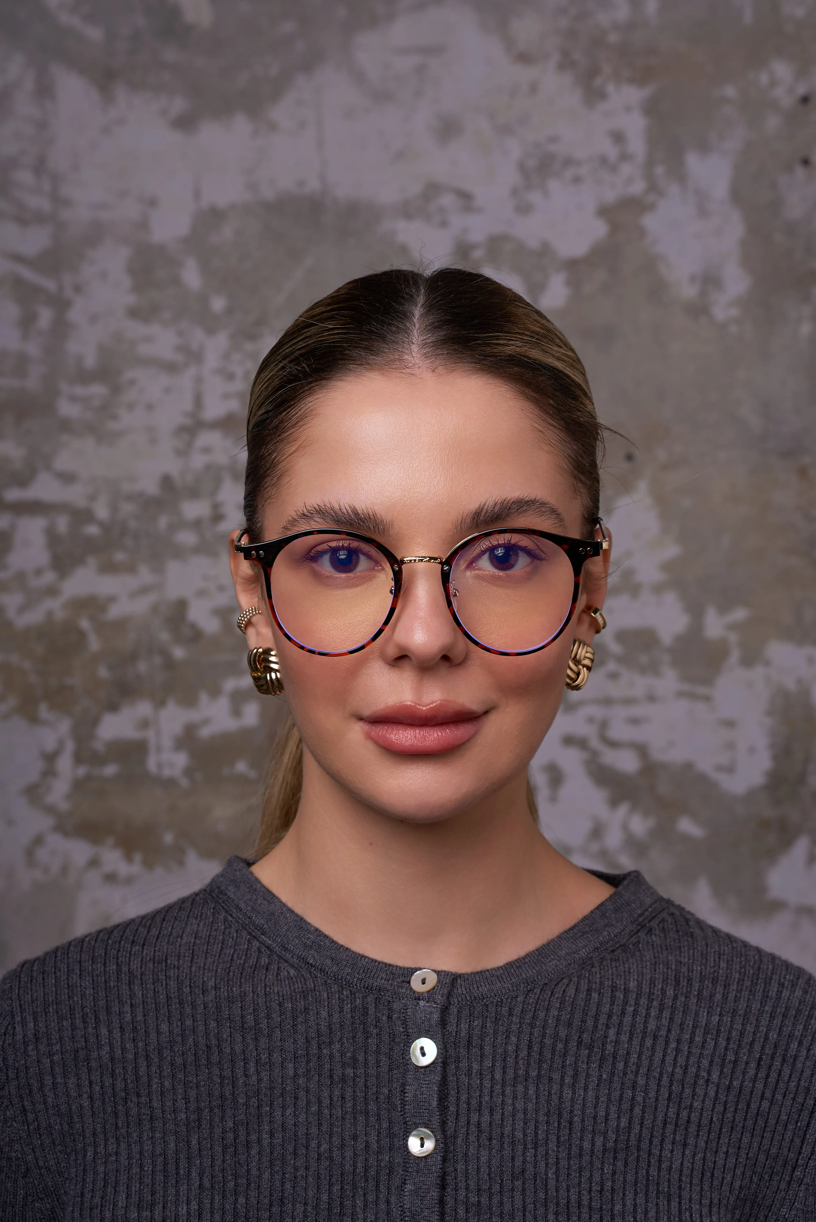 Lily Mavi Işık Koruyucu Gözlük - Leopar