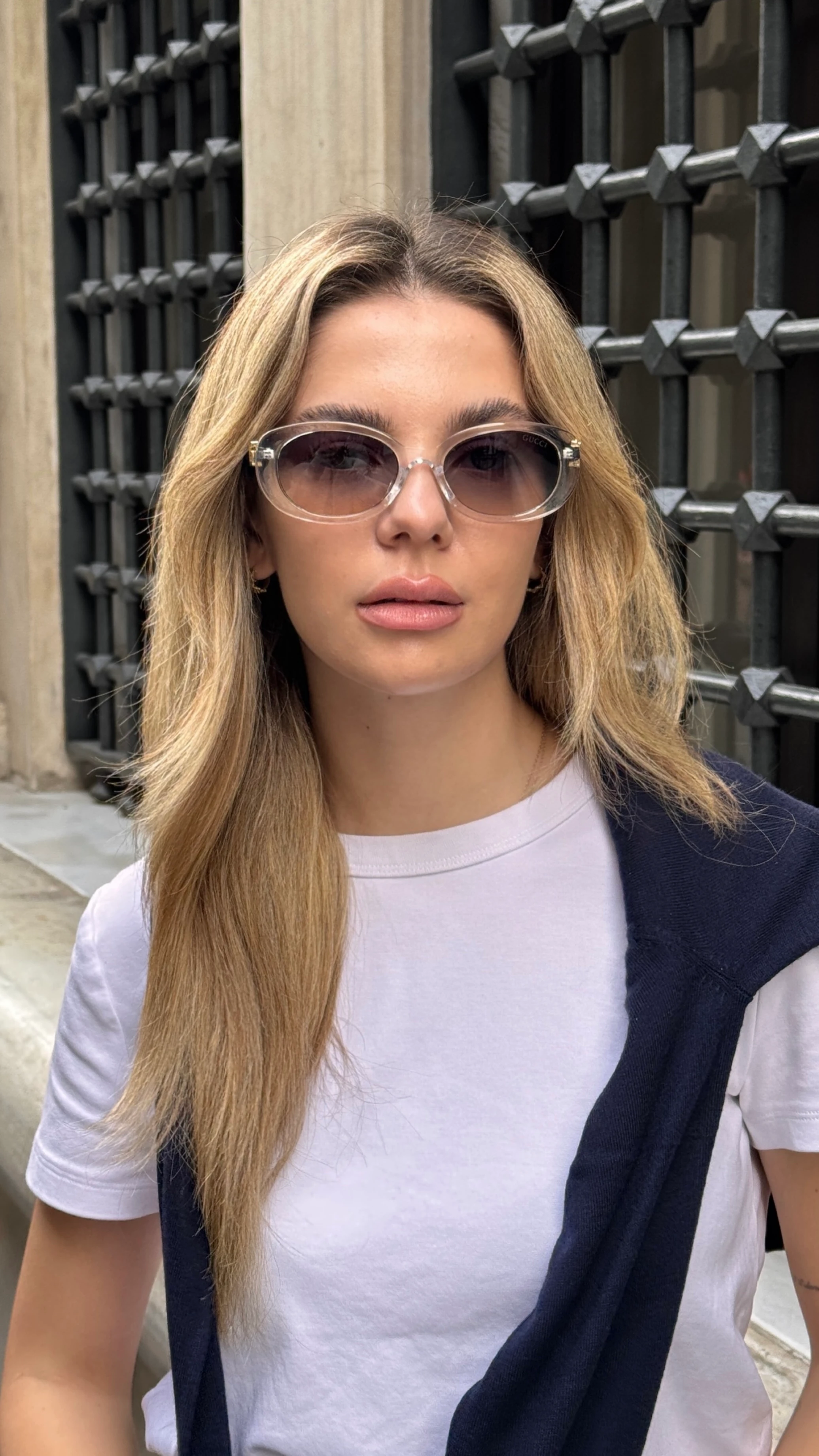 Crone Güneş Gözlüğü Şeffaf Leopar