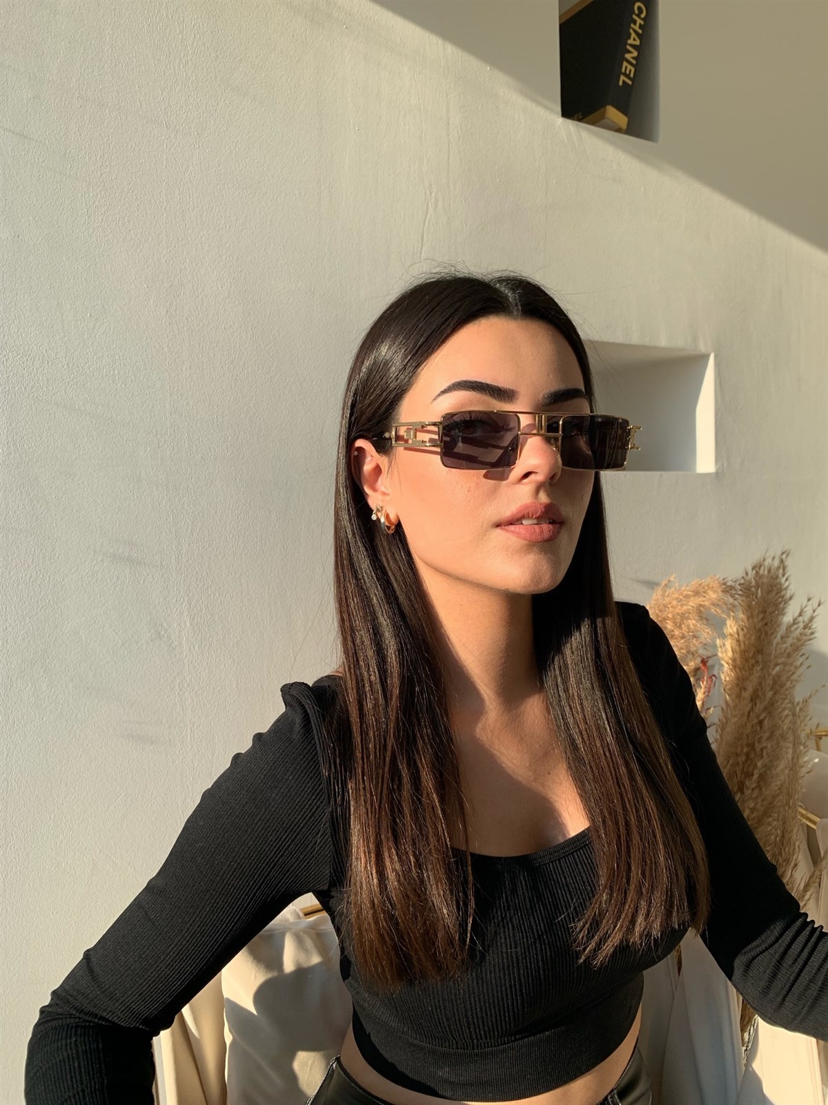 Xio Güneş Gözlüğü Siyah Gold