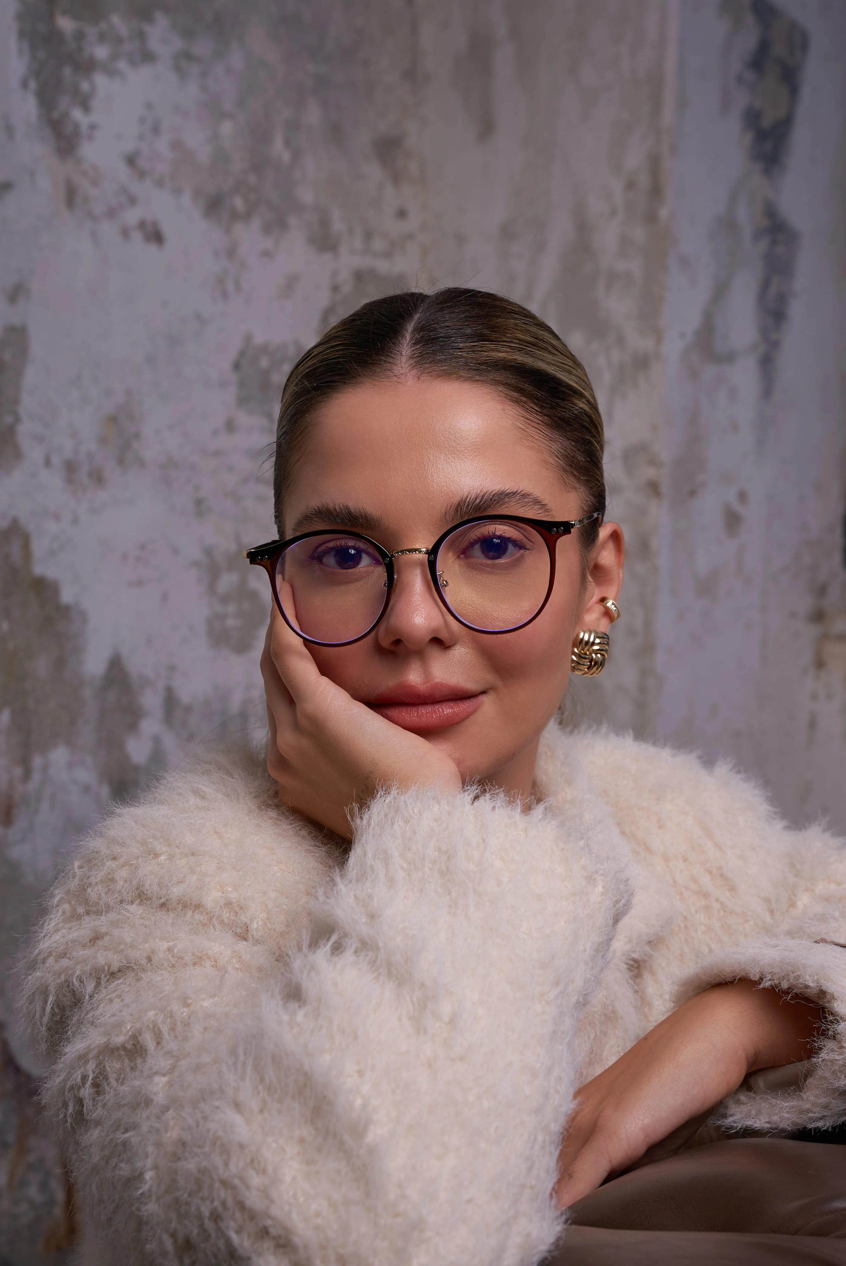 Lily Mavi Işık Koruyucu Gözlük - Kahverengi