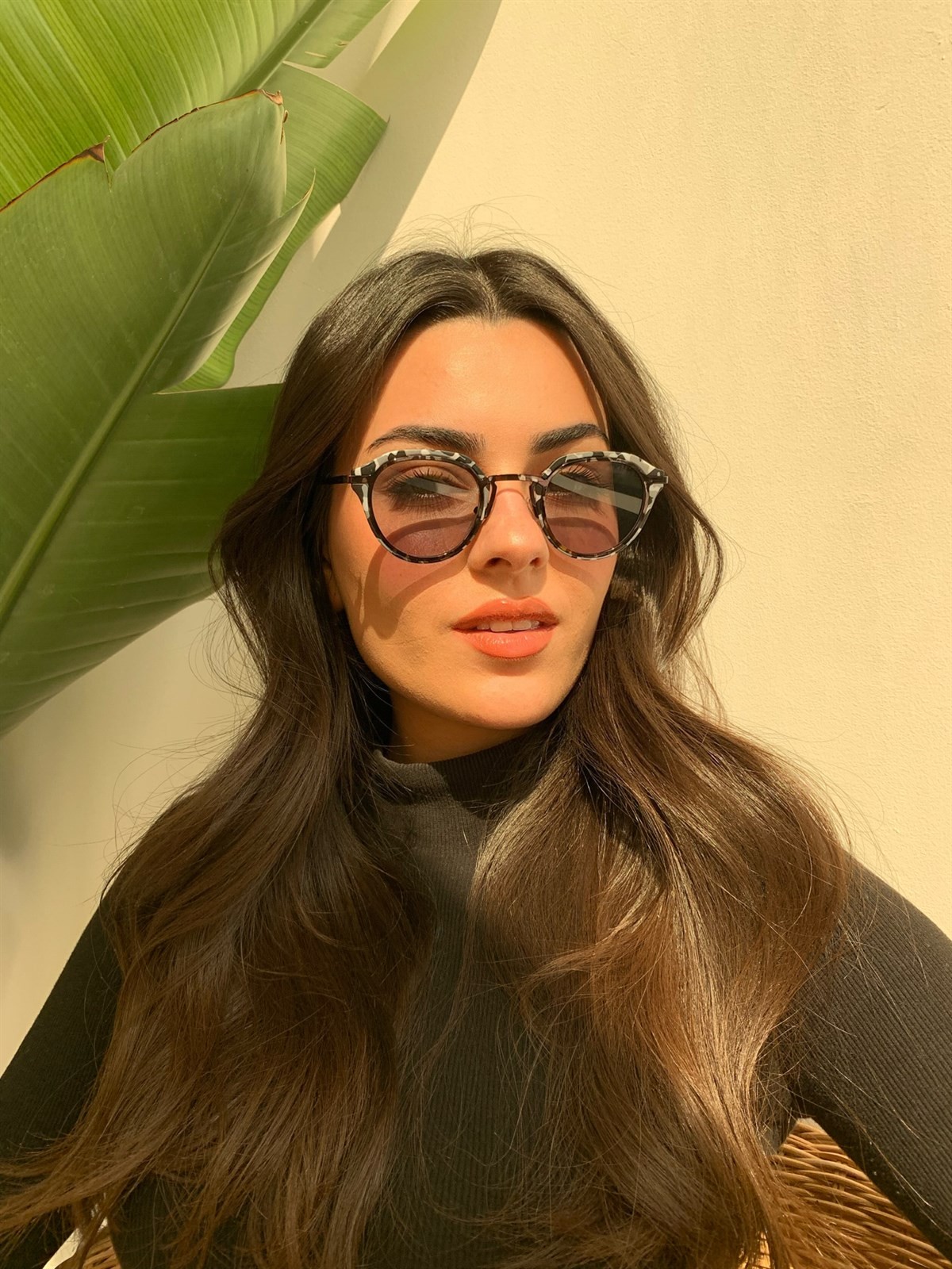 Bumble Güneş Gözlüğü Siyah Leoparlı