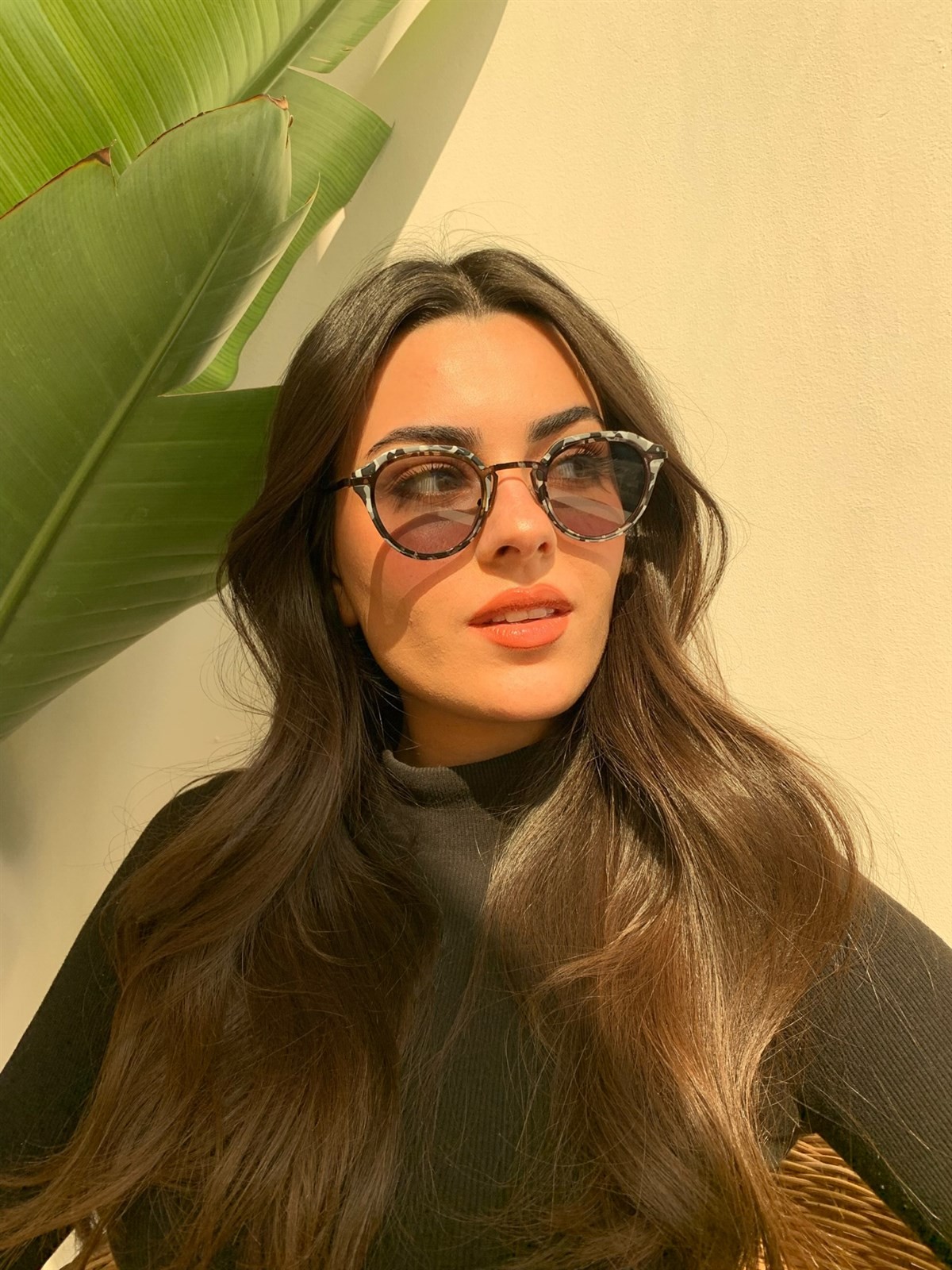 Bumble Güneş Gözlüğü Siyah Leoparlı
