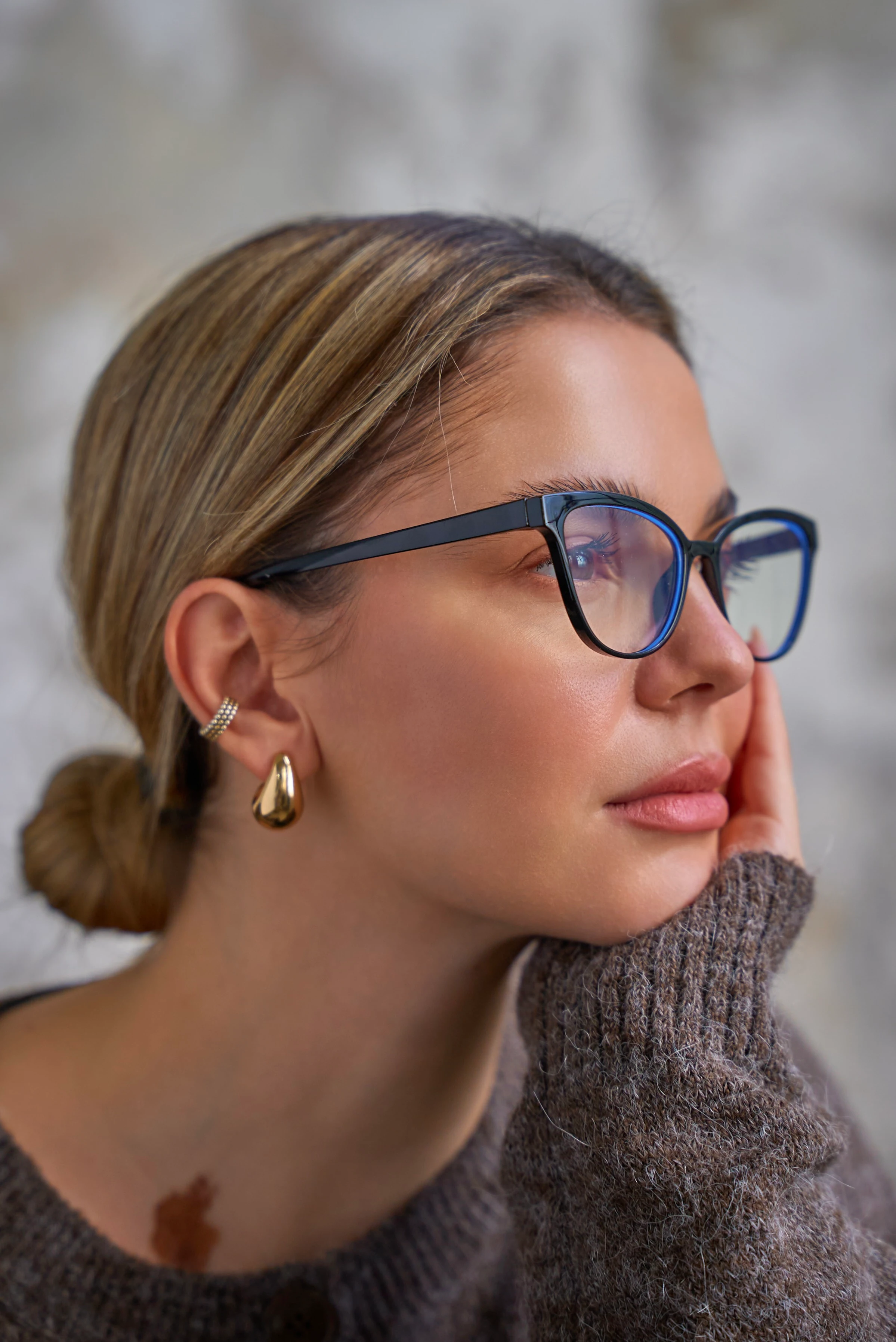 Cunda Mavi Işık Koruyucu Gözlük Siyah