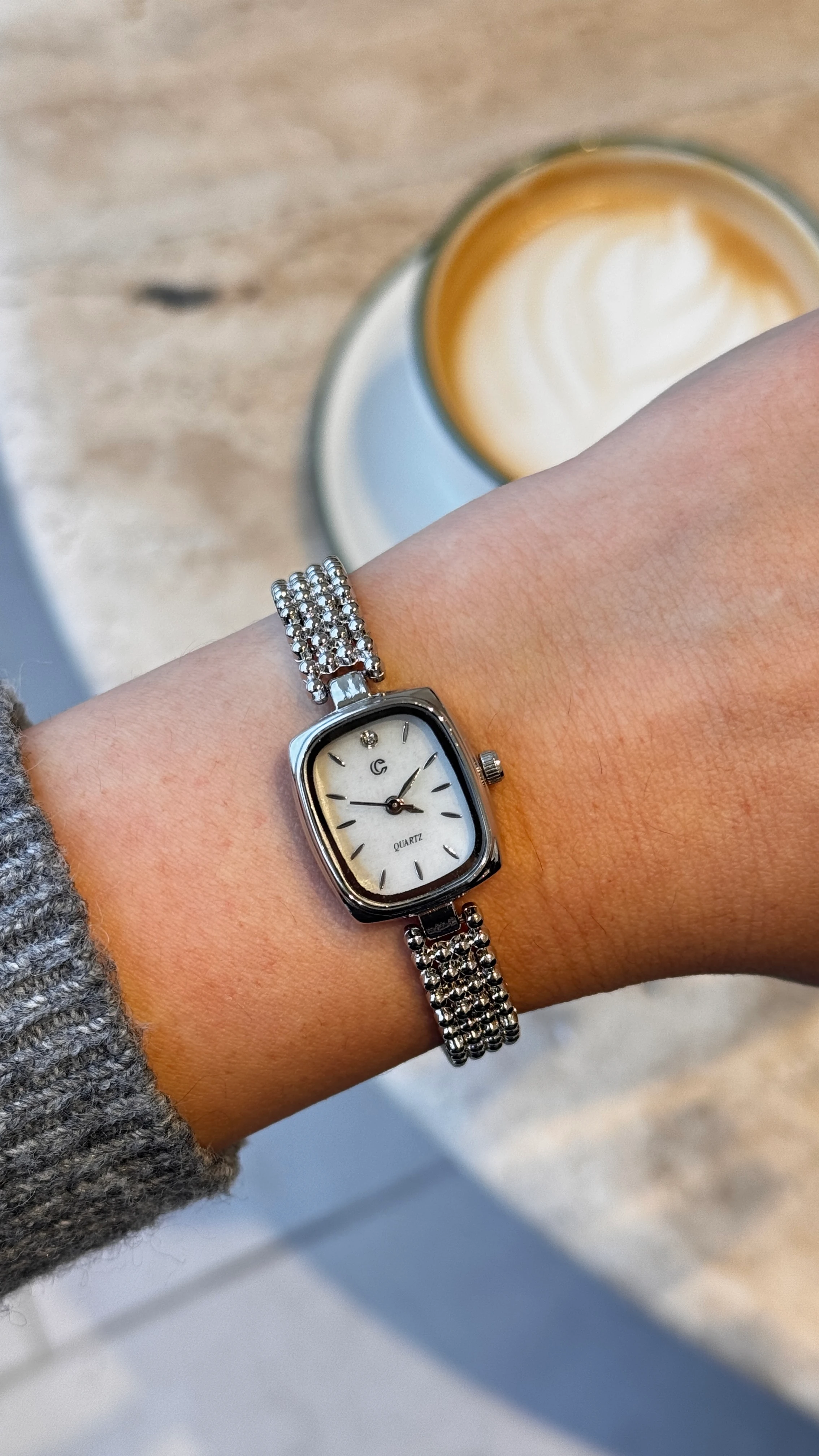 Mitsu Çelik Kordon Saat - Gümüş Beyaz