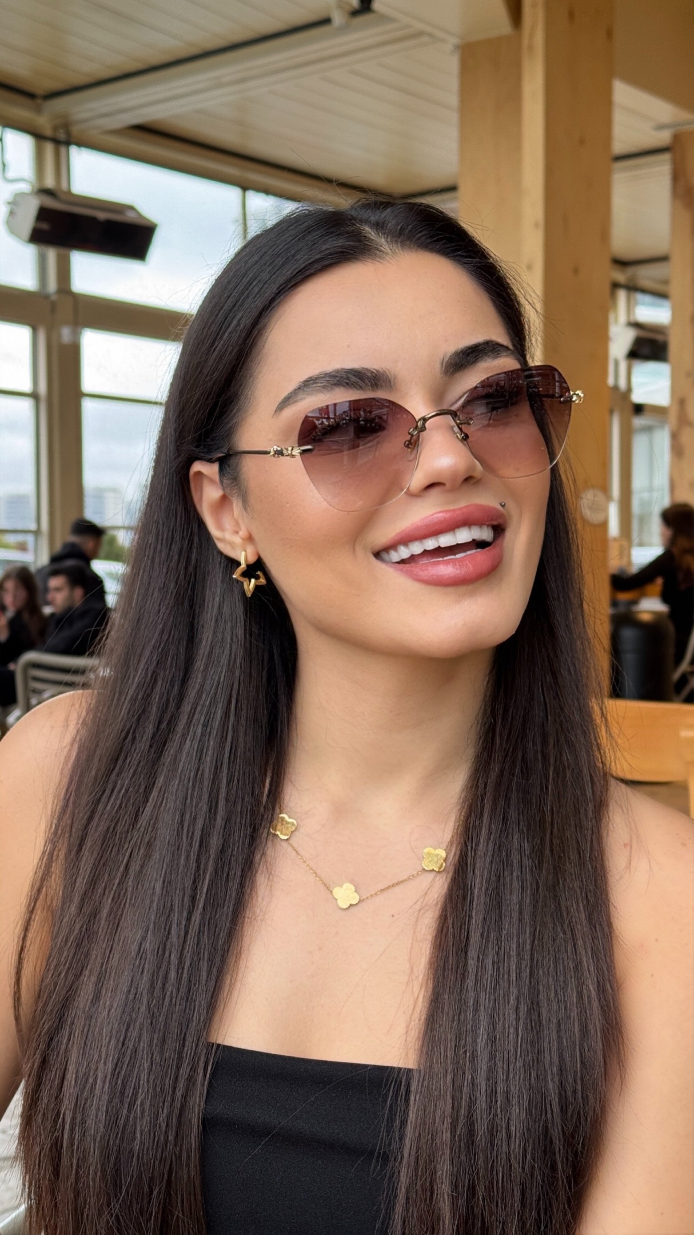 Ritika Güneş Gözlüğü - Kahverengi Degradeli